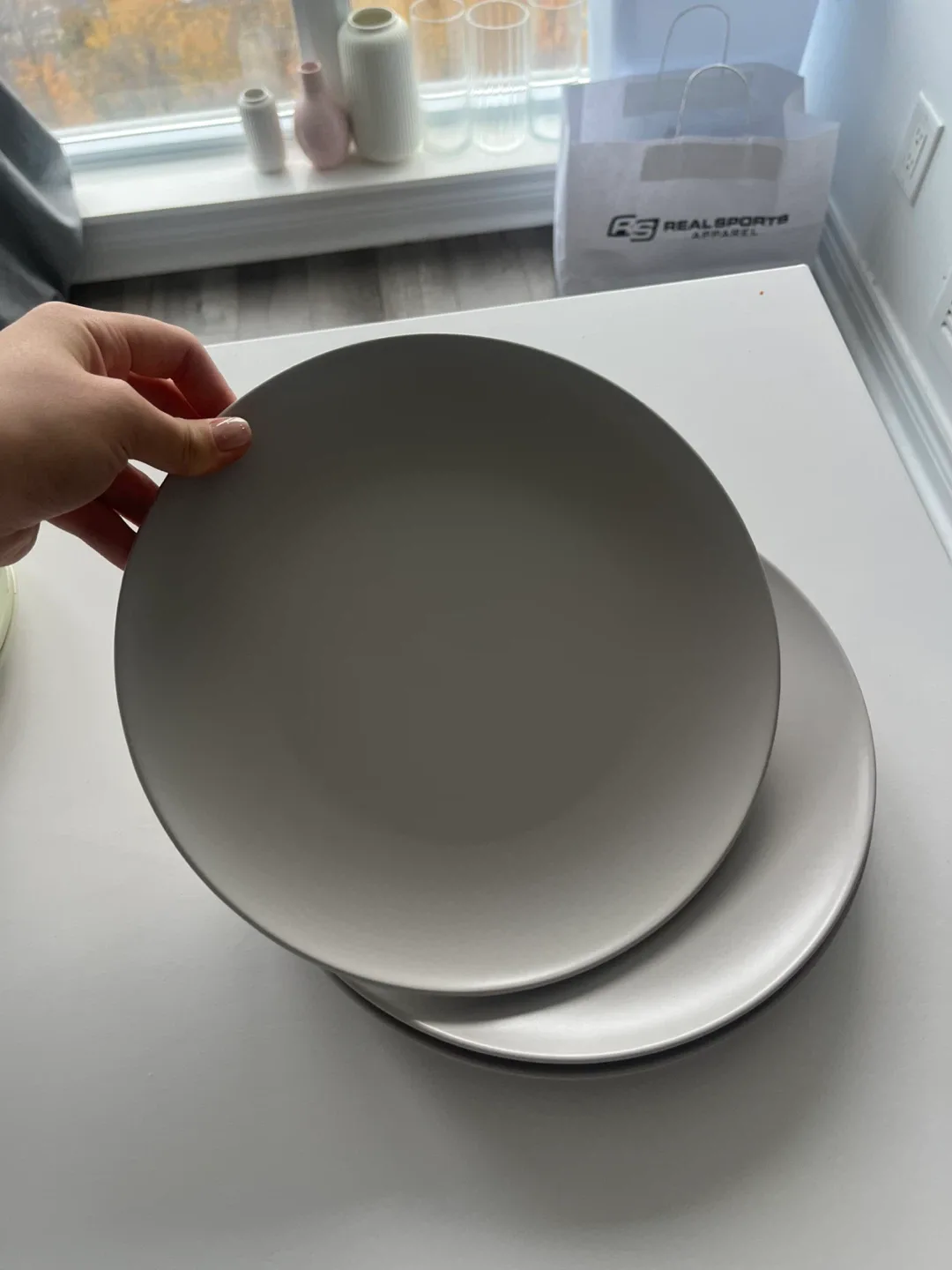 Ikea Grey Dinner Plates
