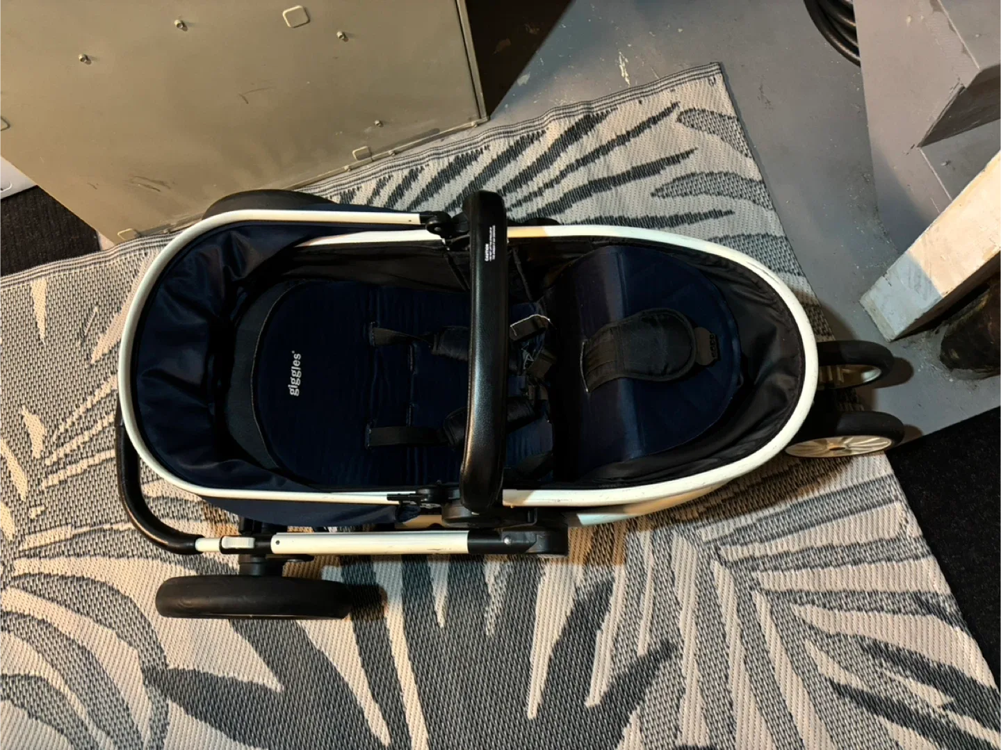 Giggles Convertible Stroller - Navy/White image indicator(4)