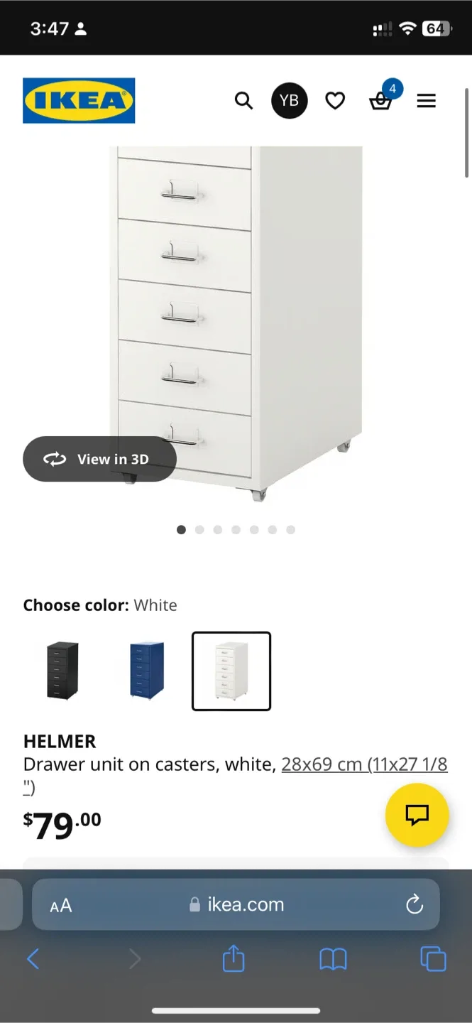 IKEA Helmer Drawer Unit on Casters image indicator(2)