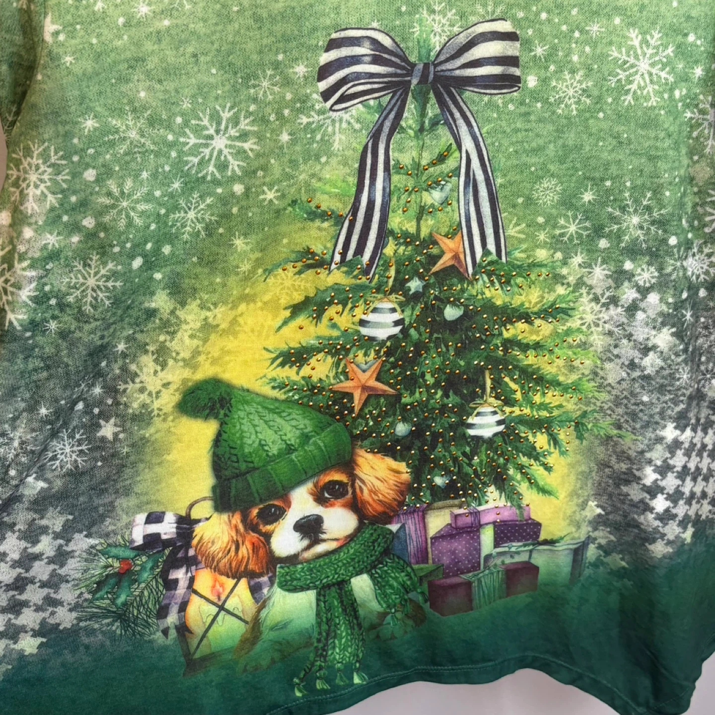 Comfy Cozy Christmas Store Dog Christmas Tree Tunic Top Size L - photo 4