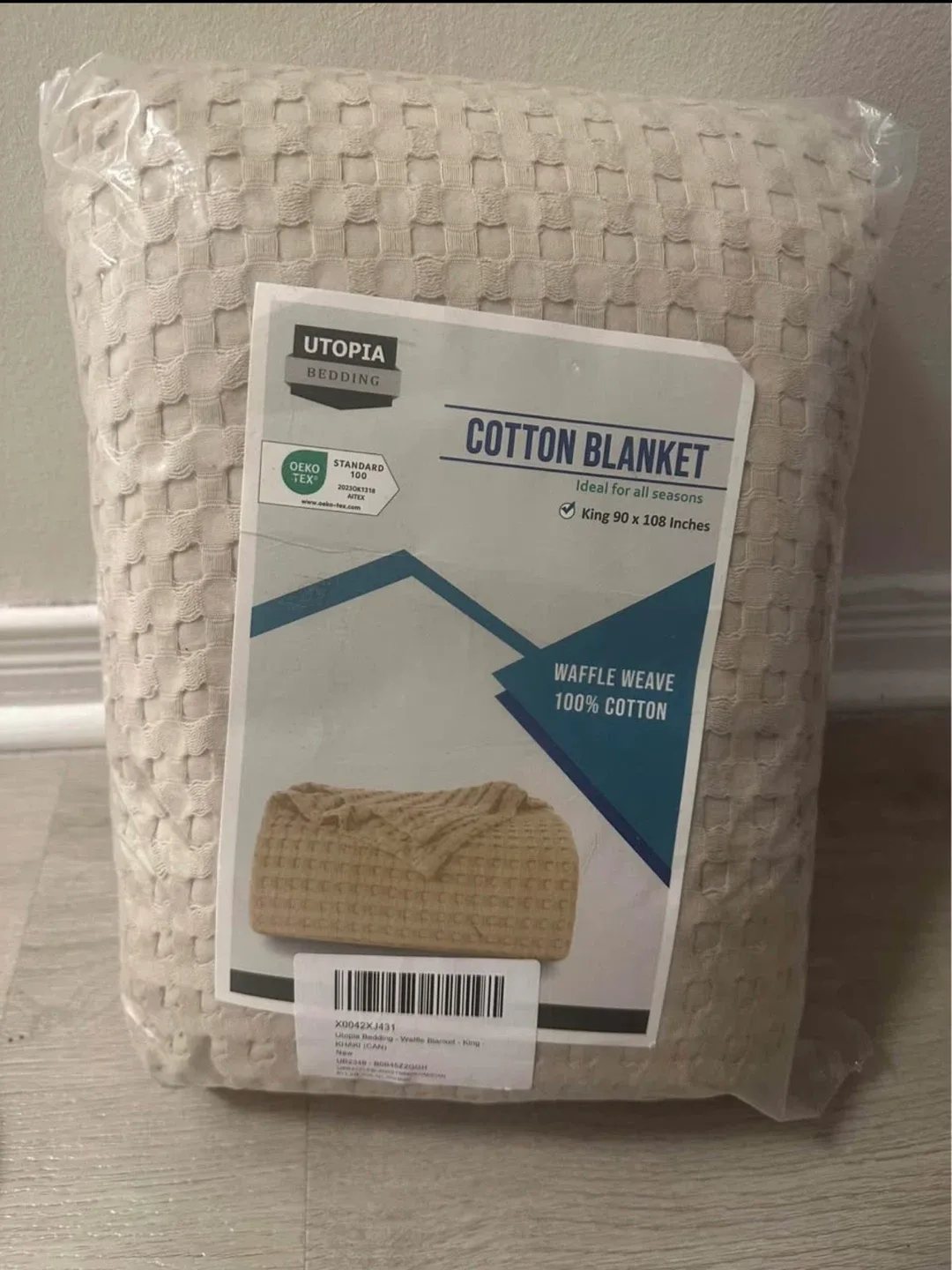 Utopia Bedding King Size Cotton Blanket - NEW thumbnail