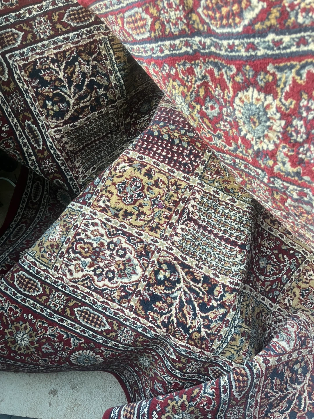 Valby Ruta Rug - Red Patterned Carpet
