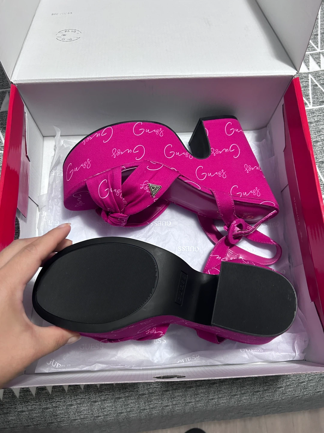 Guess Pink Platform Heels - Size 8.5