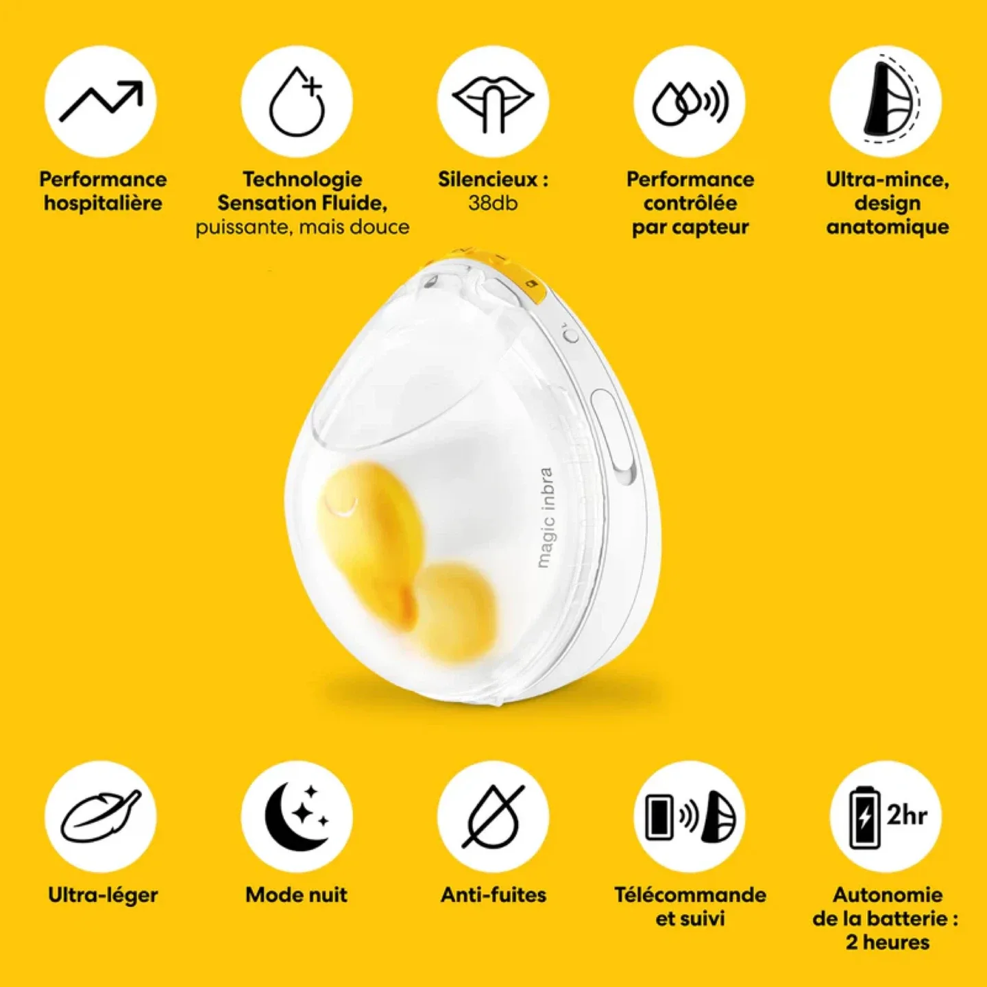 Medela Magic InBra Double Wearable Breast Pump image indicator(3)