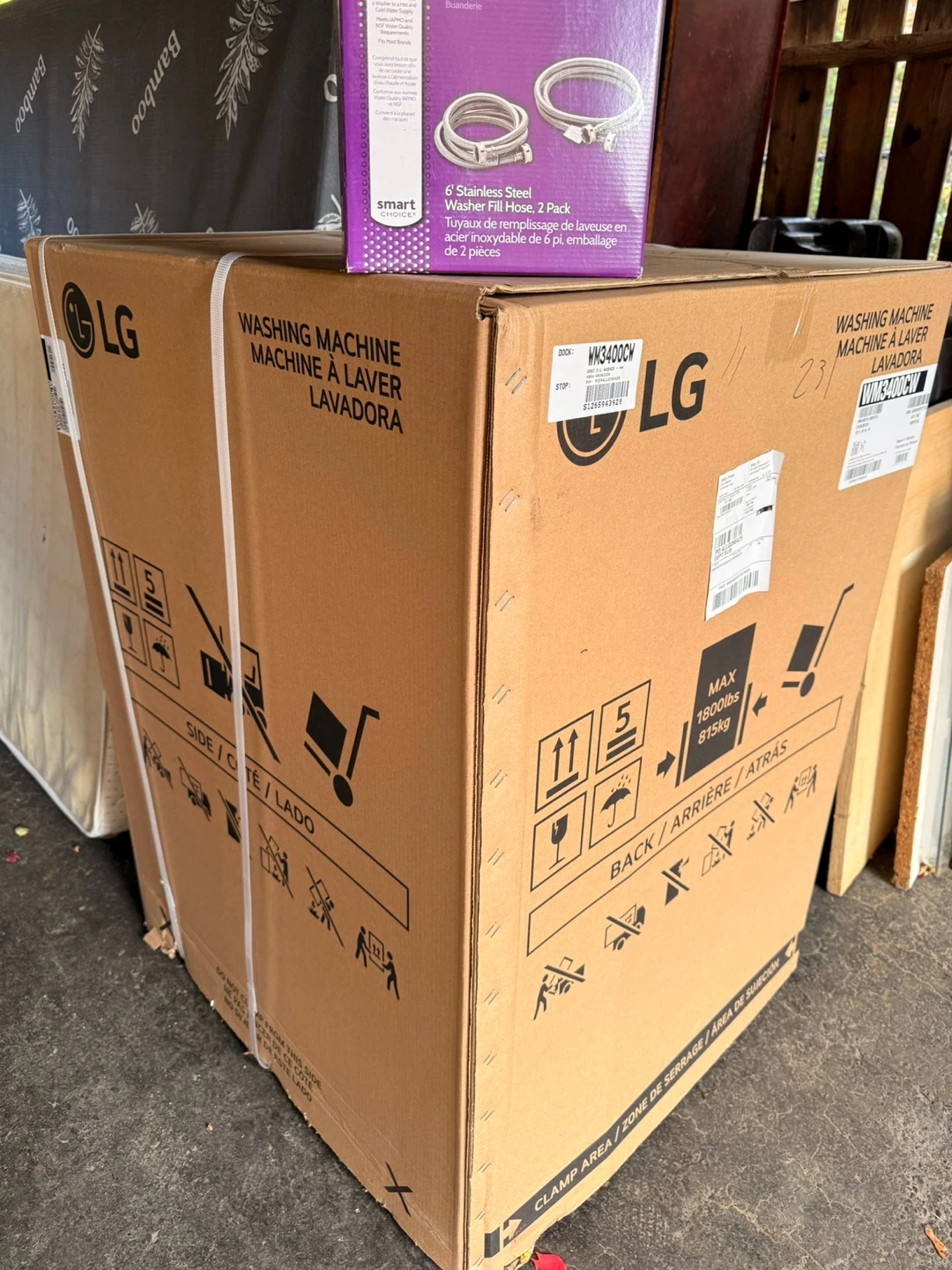 New LG WM3400CW Washing Machine - photo 5