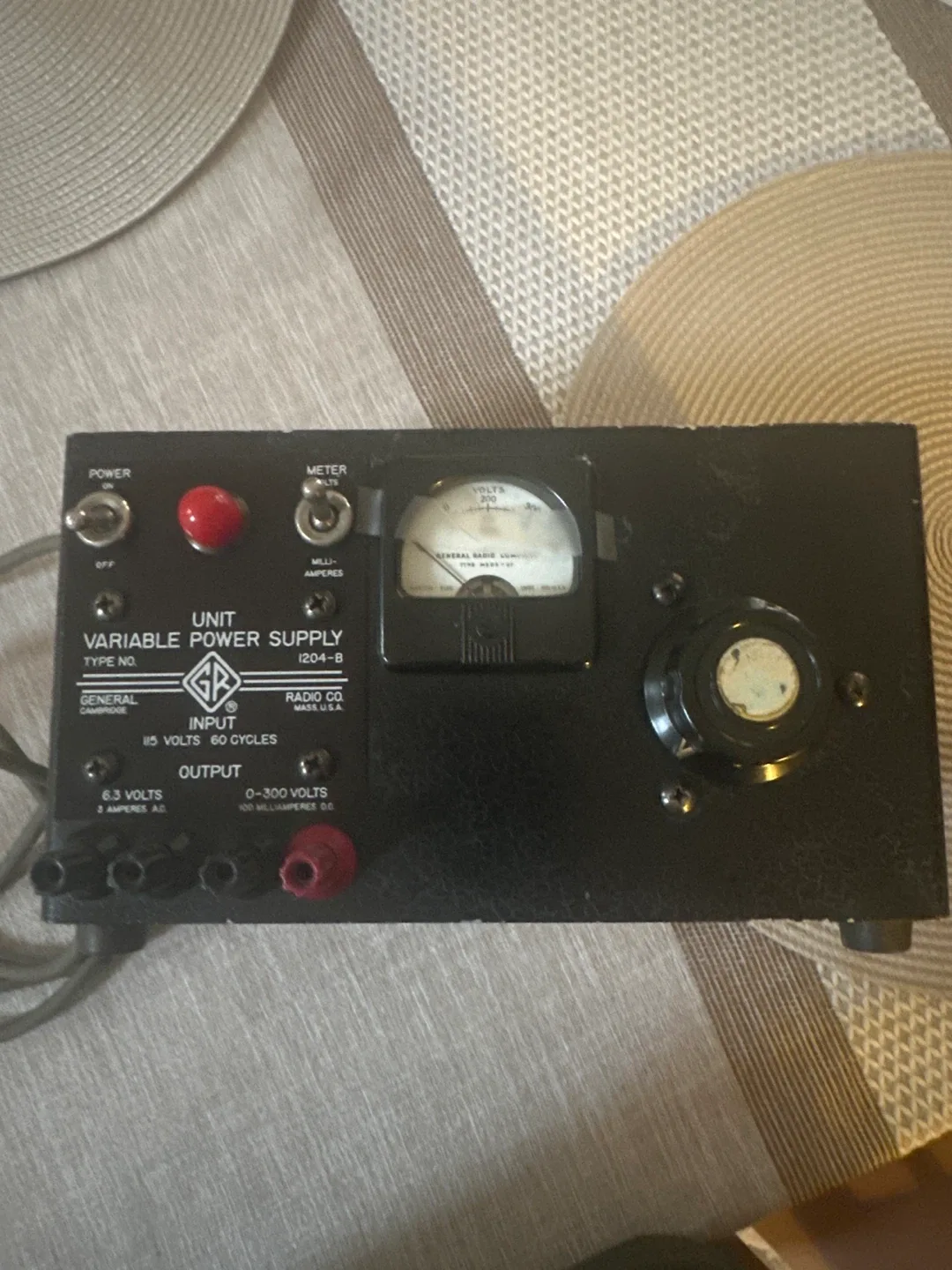 General Radio Variable Power Supply 1204-B image indicator(2)