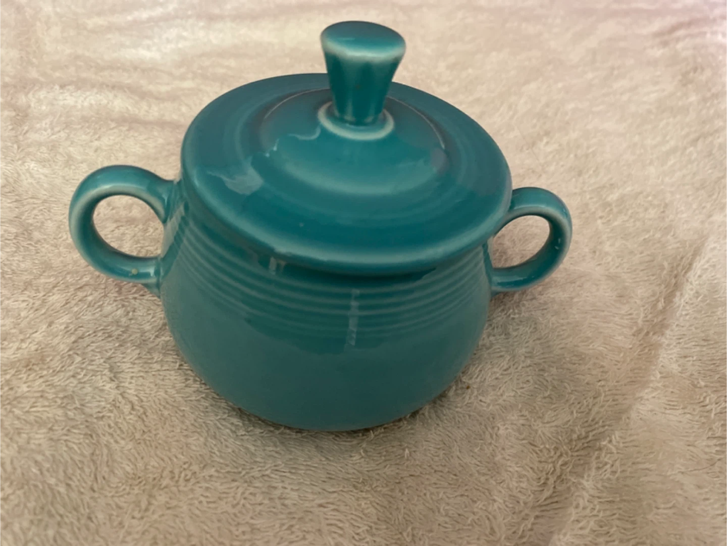🥕Fiesta Turquoise Creamer, Sugar Bowl & Tray Set - photo 5