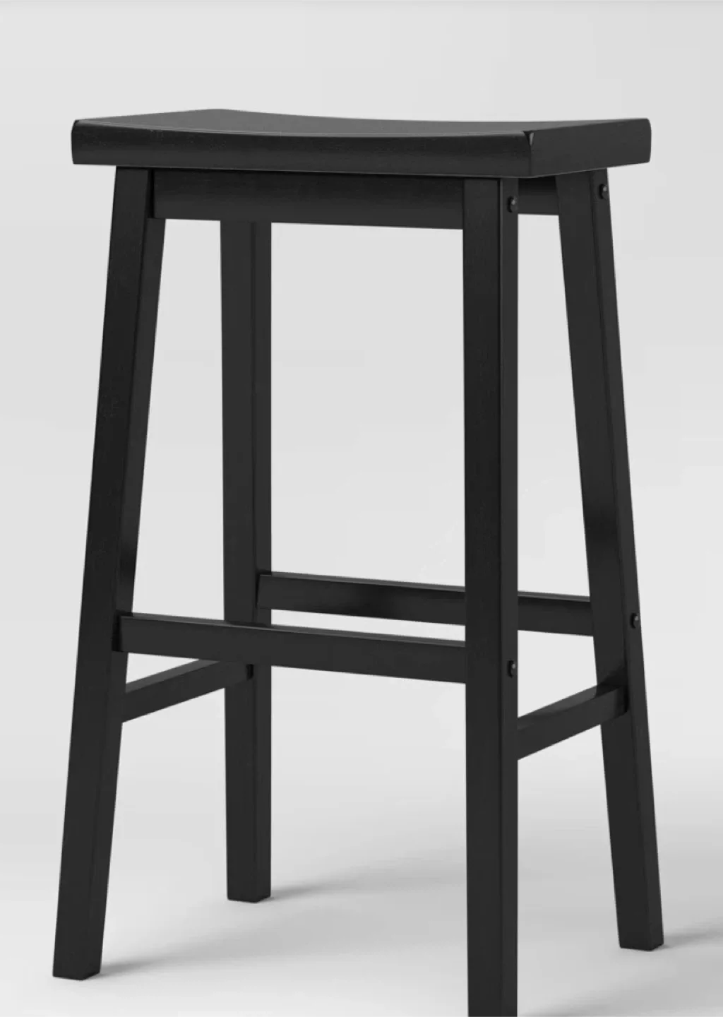 Set of 2 Black Saddle Stools image indicator(6)
