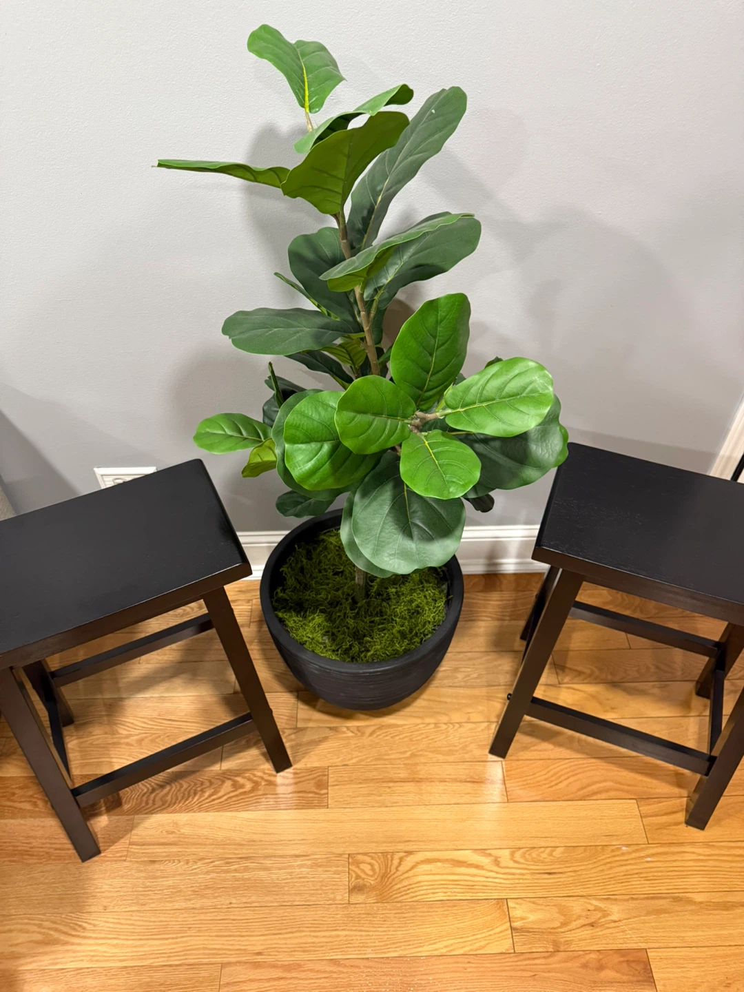 Set of 2 Black Saddle Stools - photo 4