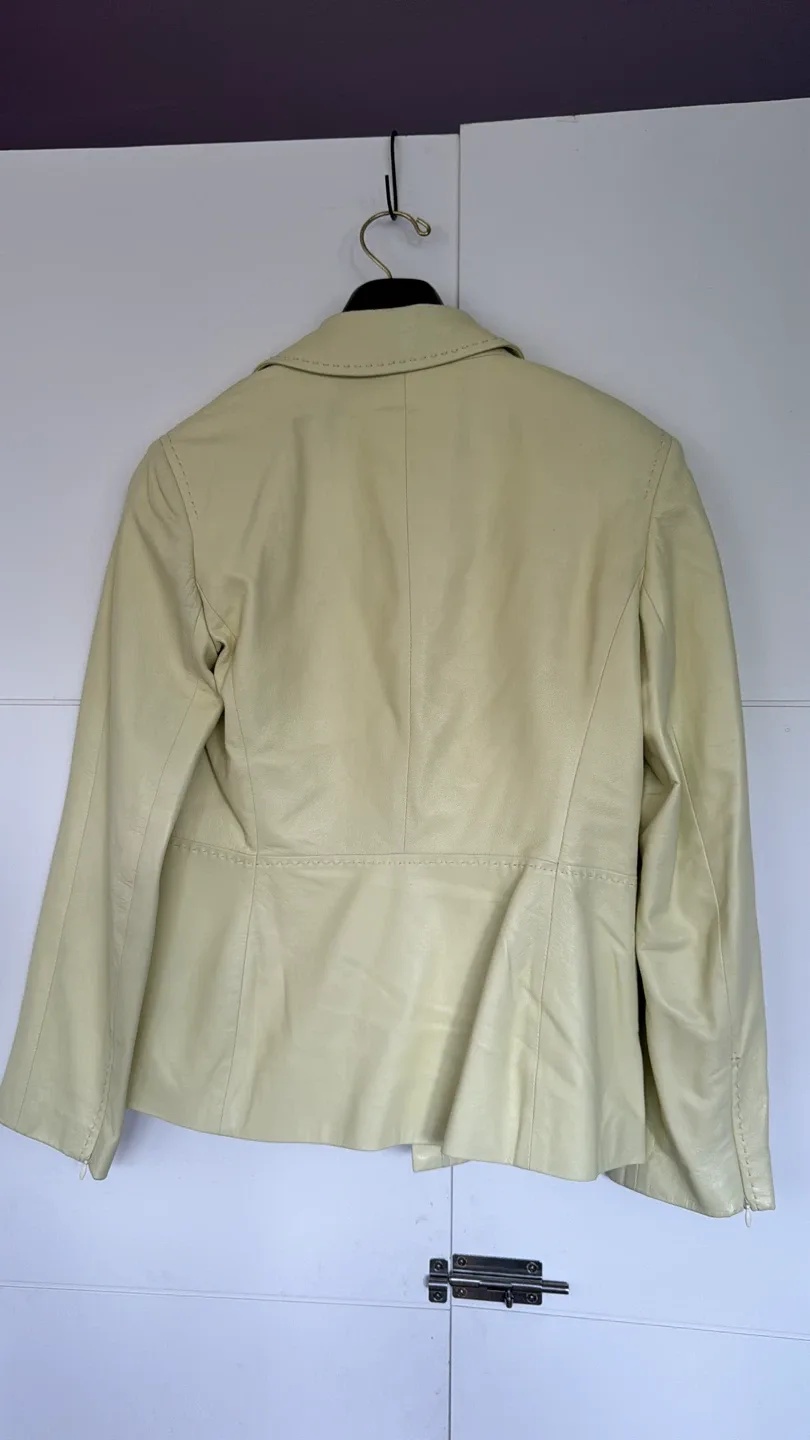 Vintage Sportmax Leather Jacket - Size 4 image indicator(2)