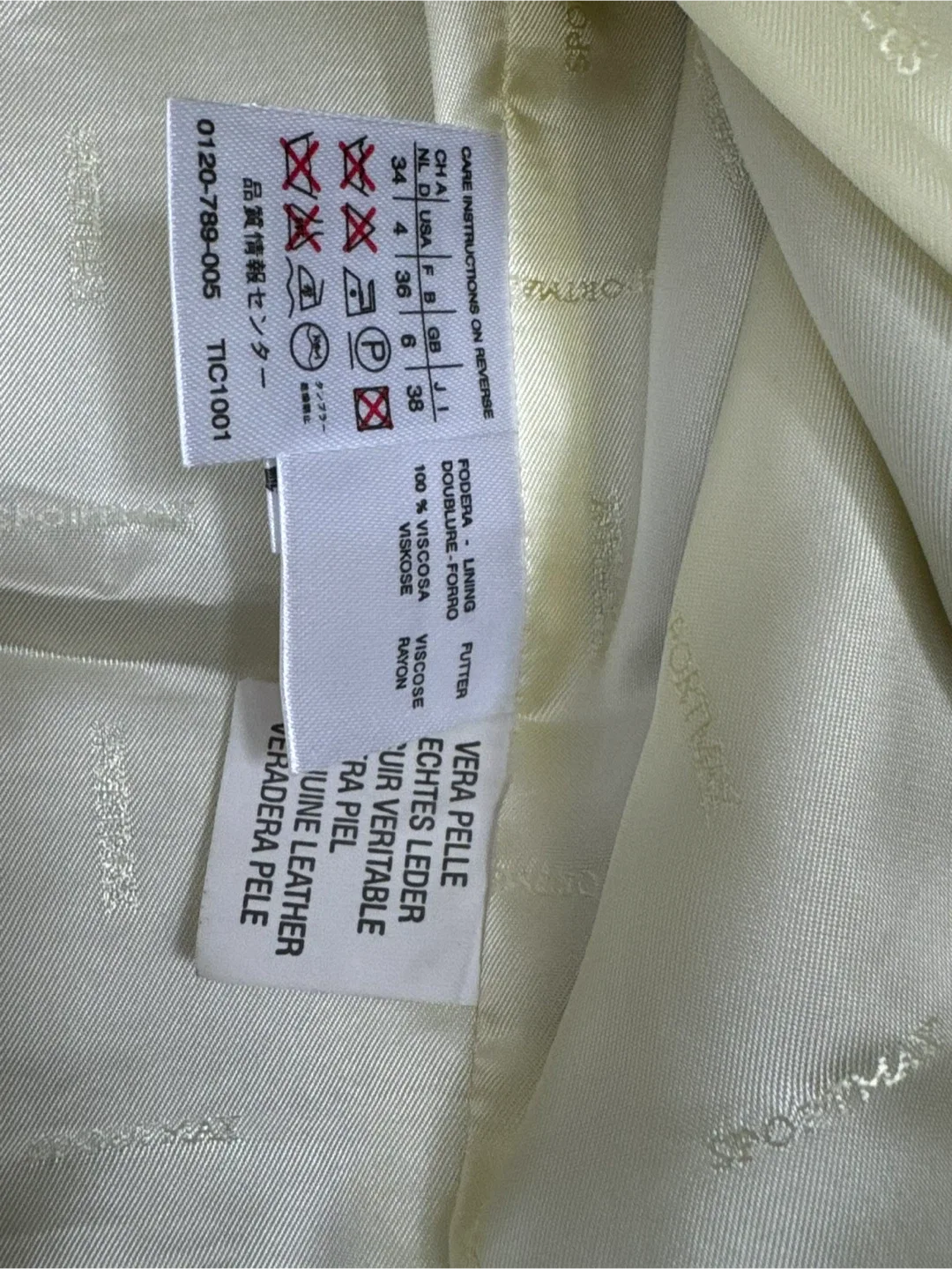 Vintage Sportmax Leather Jacket - Size 4 image indicator(5)