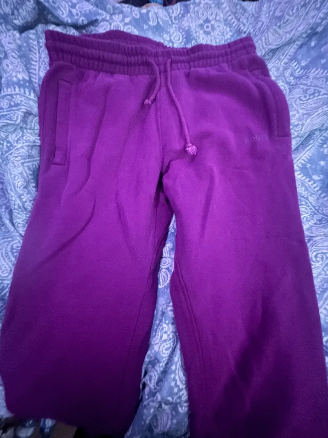 Roots Purple Sweatpants Size 4