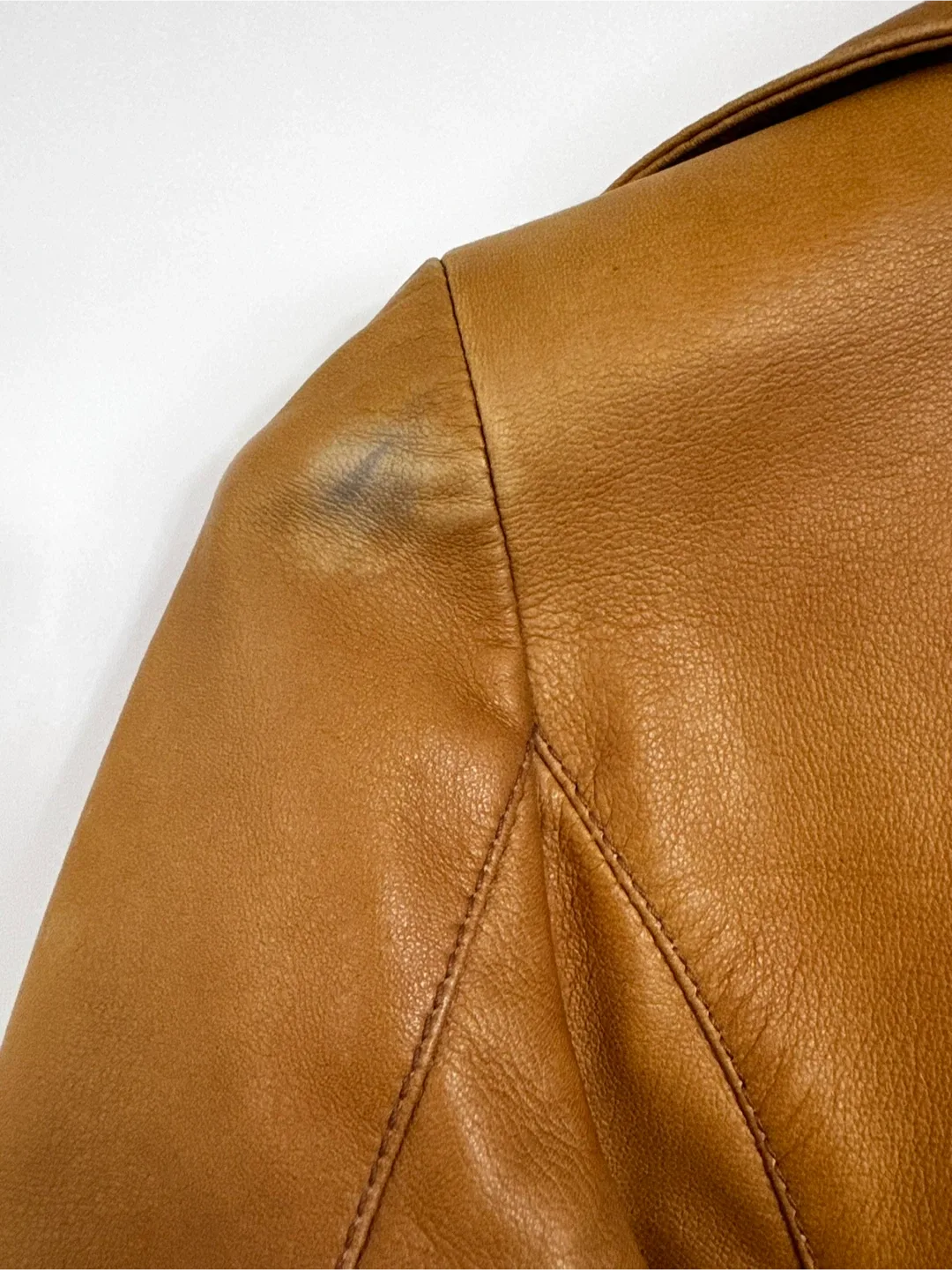 Vintage Dolce & Gabbana Brown Leather Jacket image indicator(5)