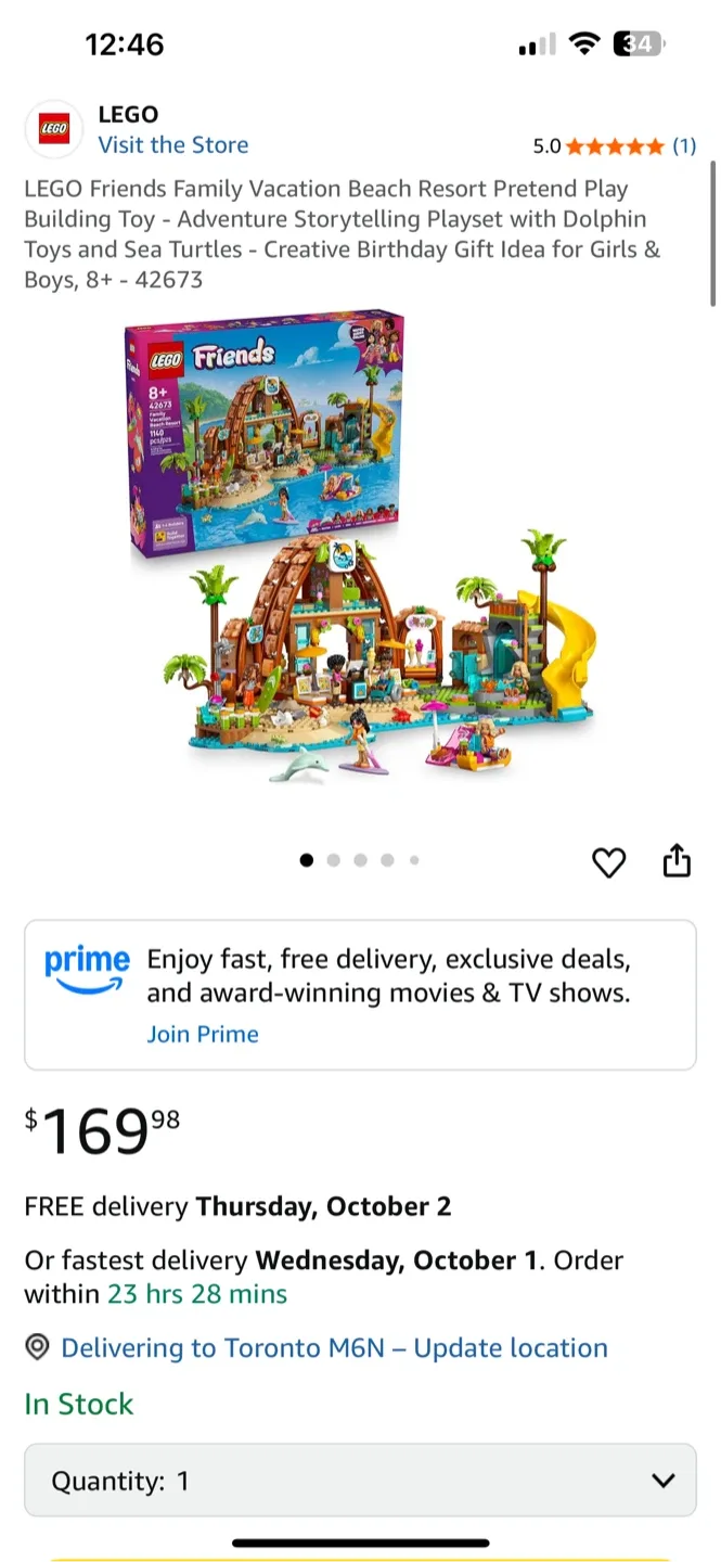 LEGO Friends Family Vacation Beach Resort 42623 image indicator(2)