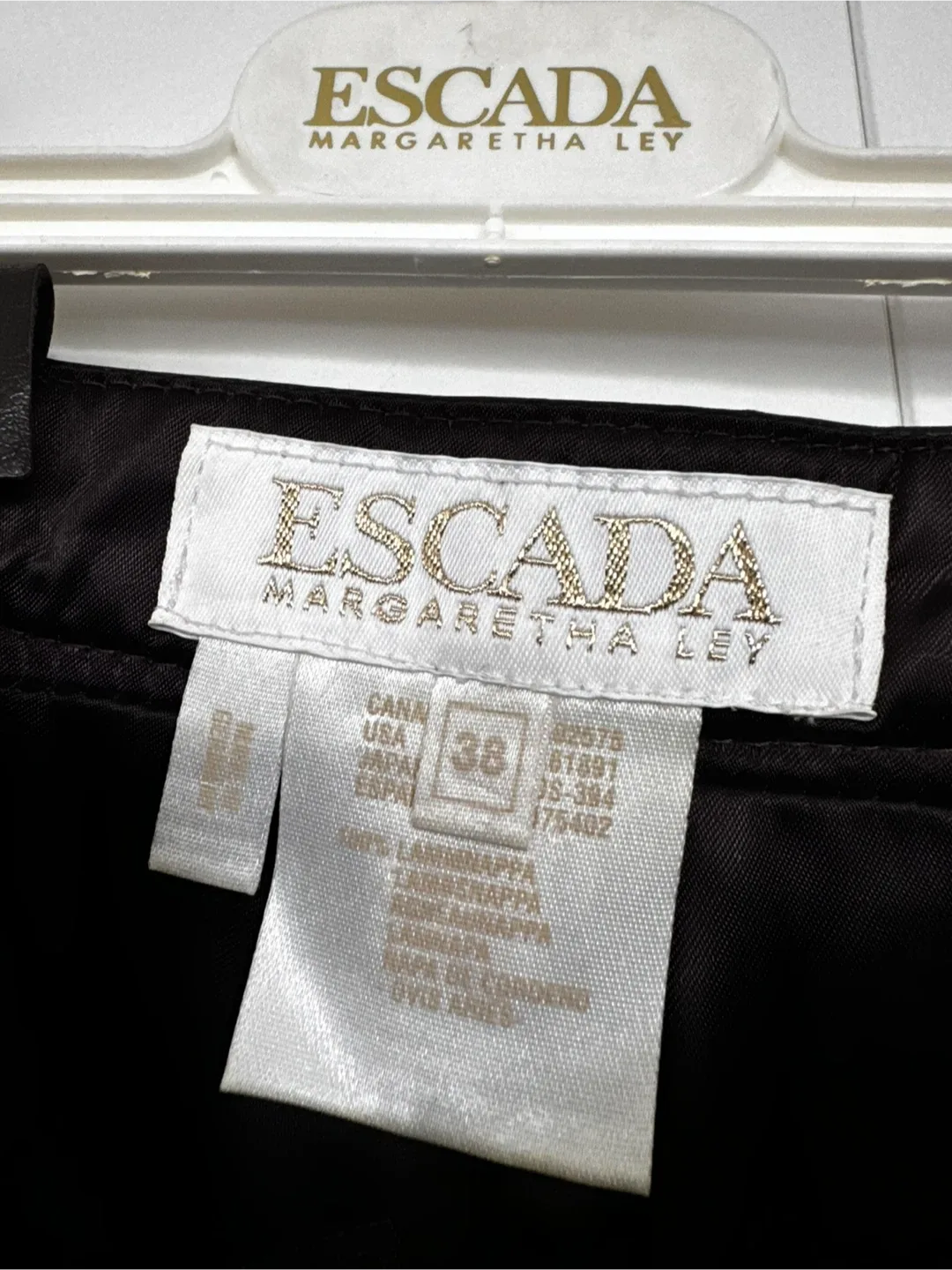 Escada Margaretha Ley Leather Pants Size 38 image indicator(3)