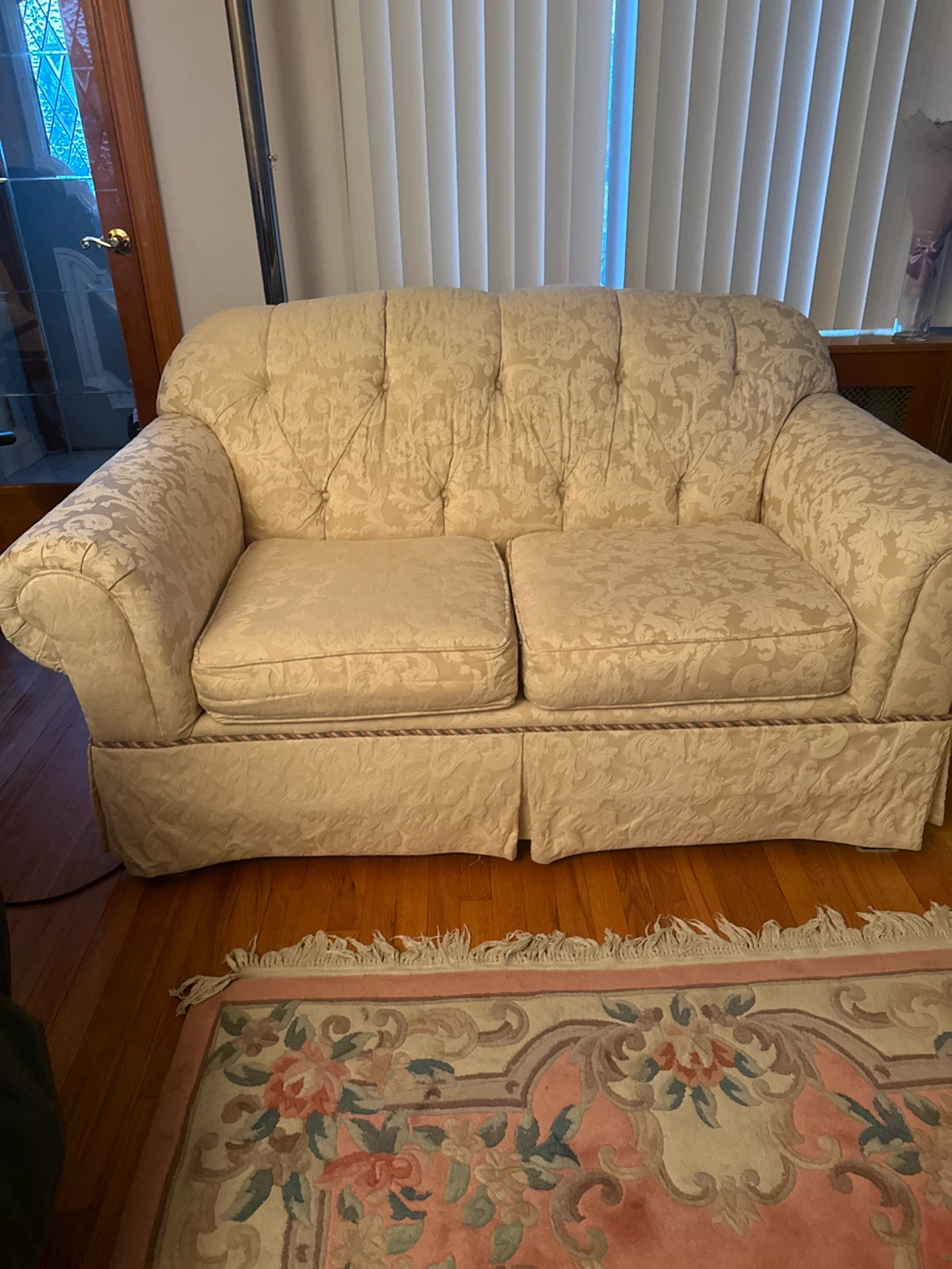 Floral Pattern Loveseat