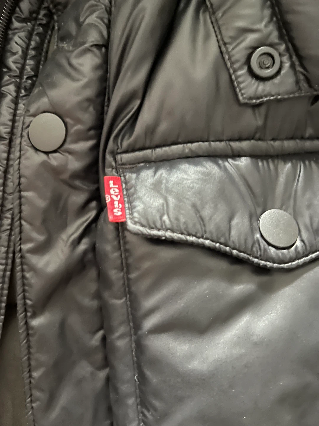 Levi's Puffer Winter Jacket - Black - photo 2