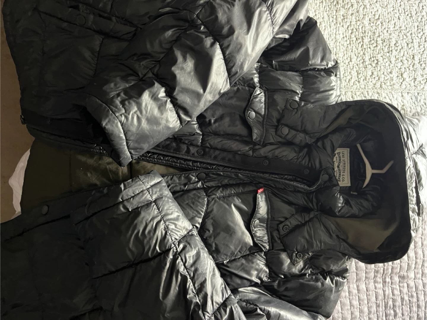 Levi's Puffer Winter Jacket - Black - photo 3