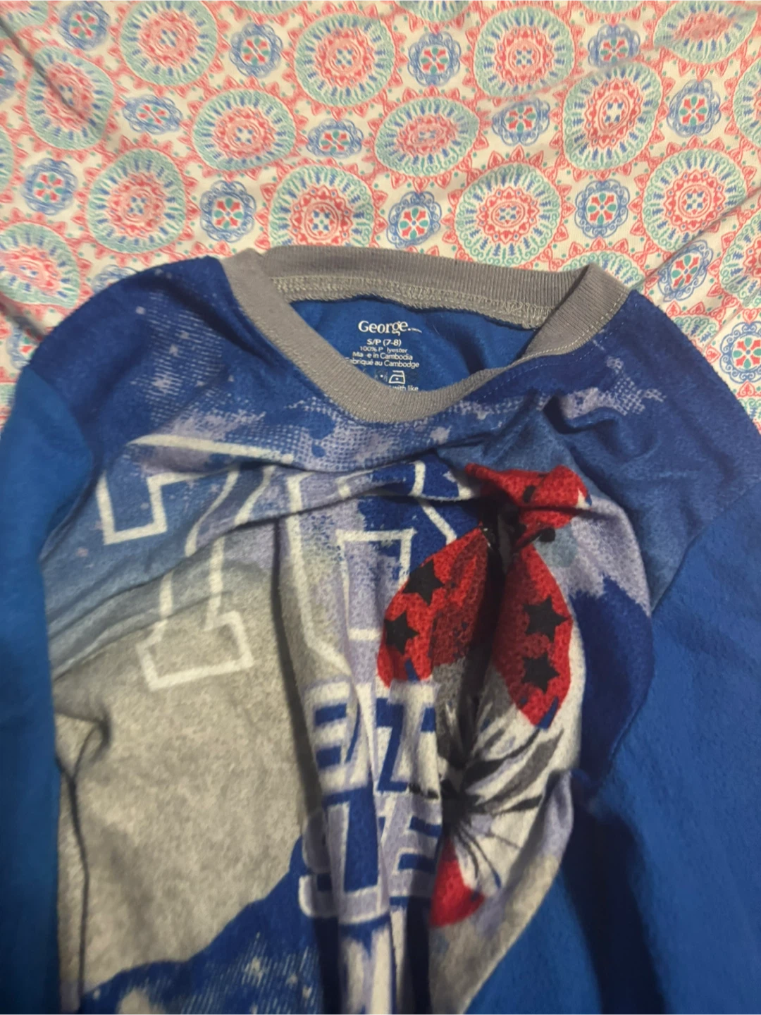 George Blue Long Sleeve Shirt, Size S (7-8) - photo 2