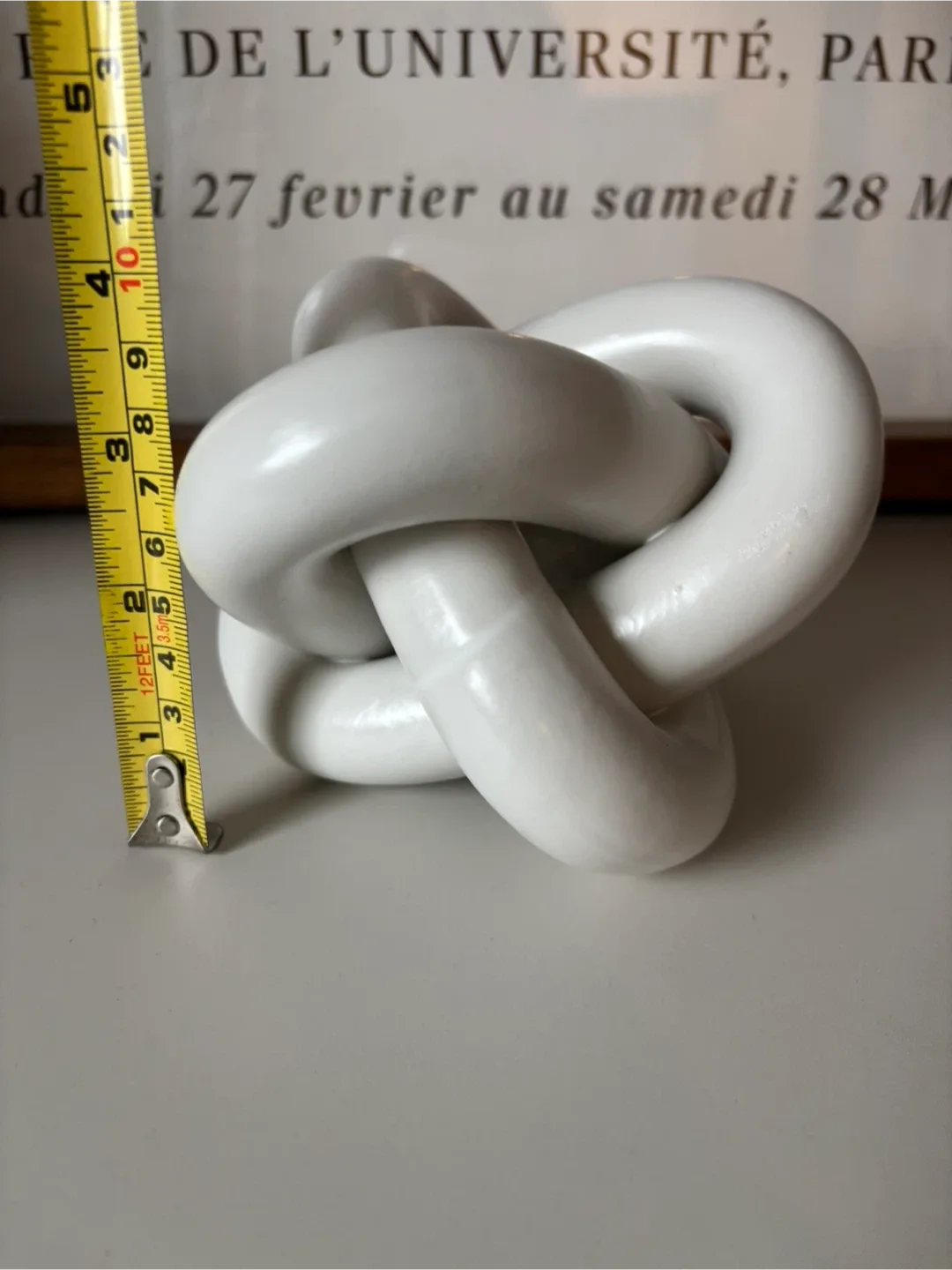 Bouclair Decorative White Knot Sculpture image indicator(2)