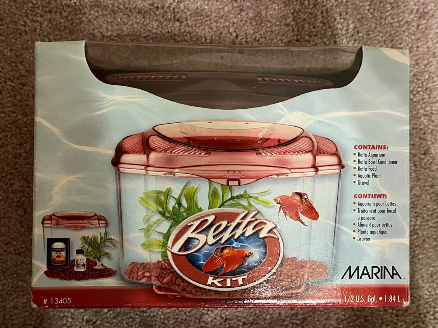 New- Marina Betta Kit - 1/2 U.S. Gal