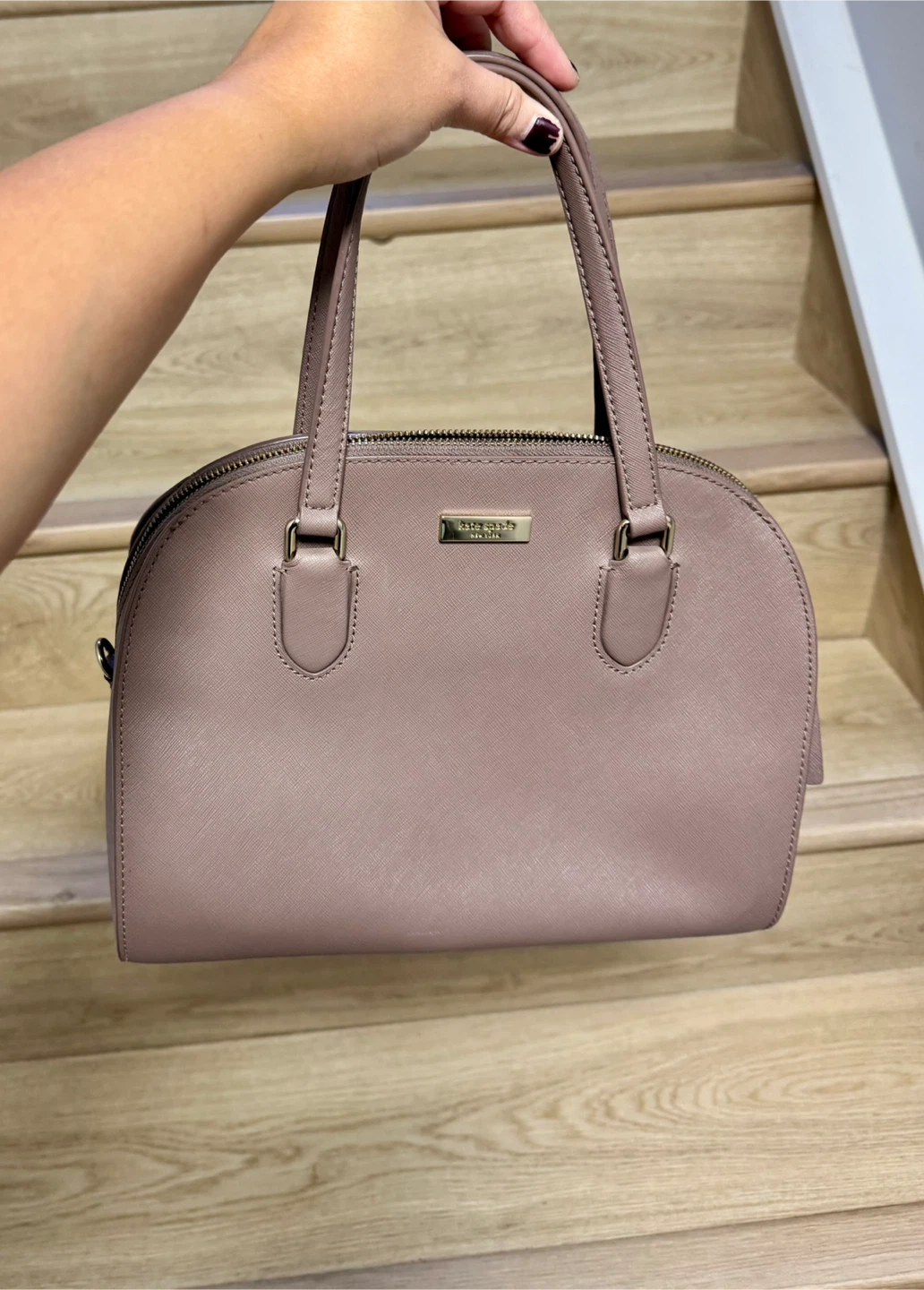 Kate Spade Dome Satchel - Mauve Colour - photo 4