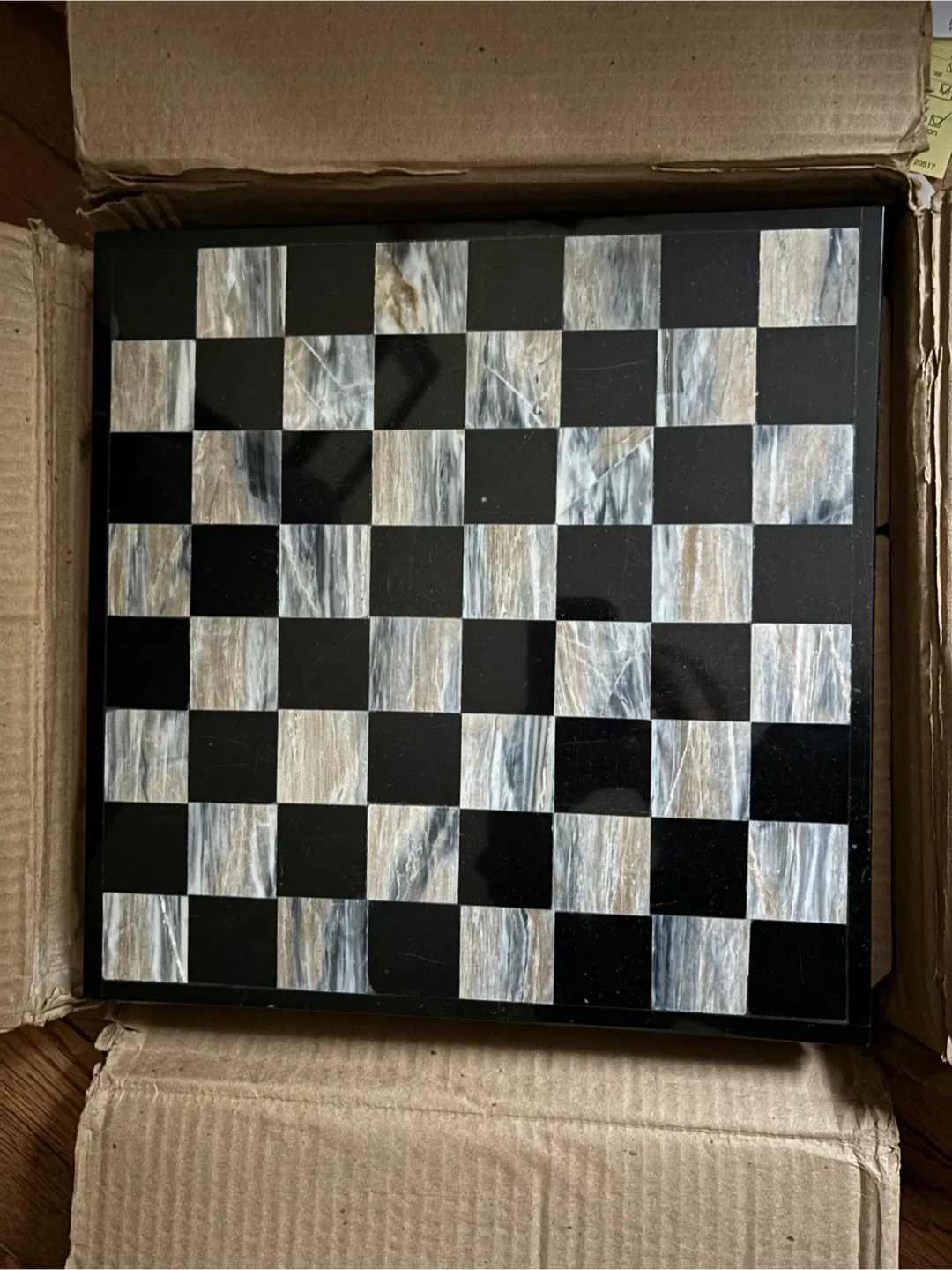 🥕Vintage Marble Chess Set - some pieces broken/missing thumbnail