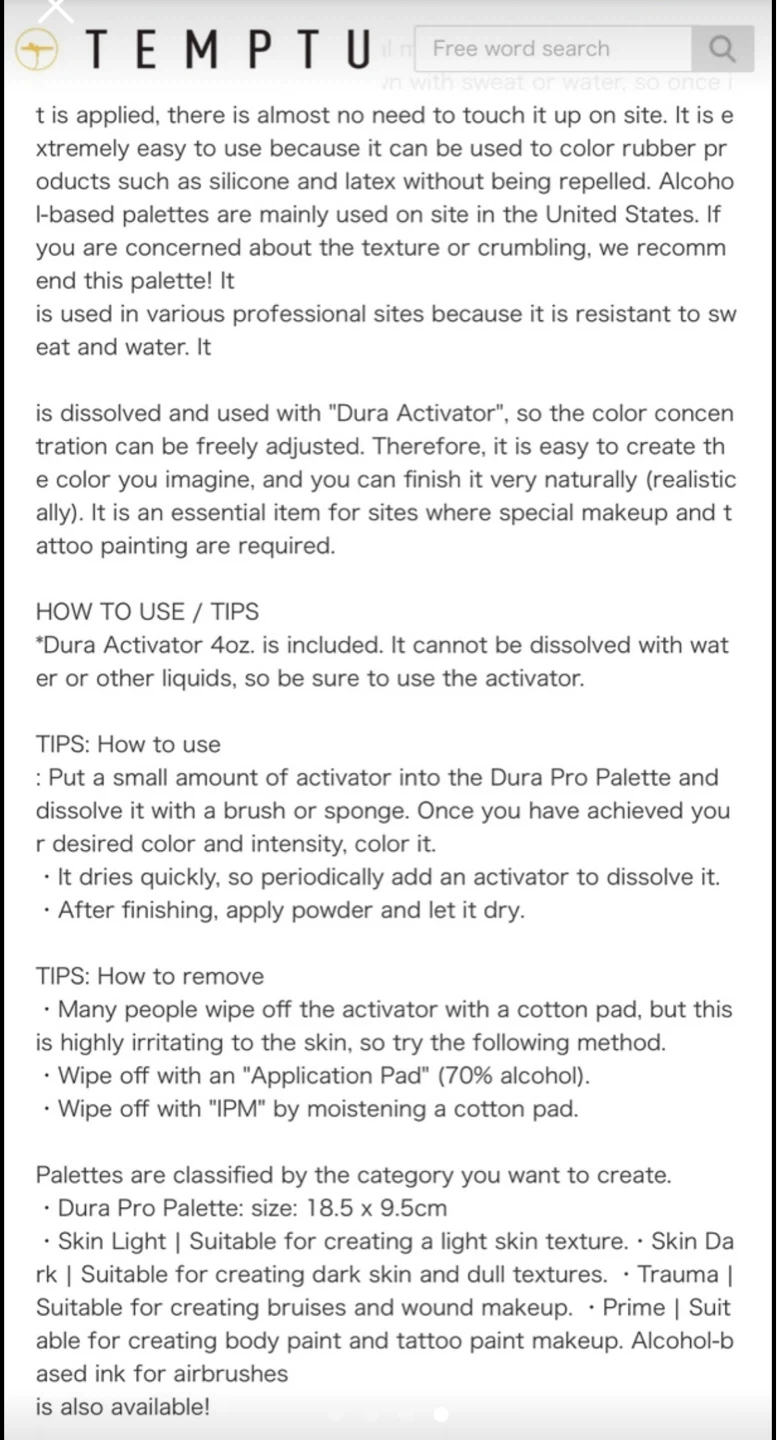 Temptu Dura Pro Palette - Frozen - photo 4