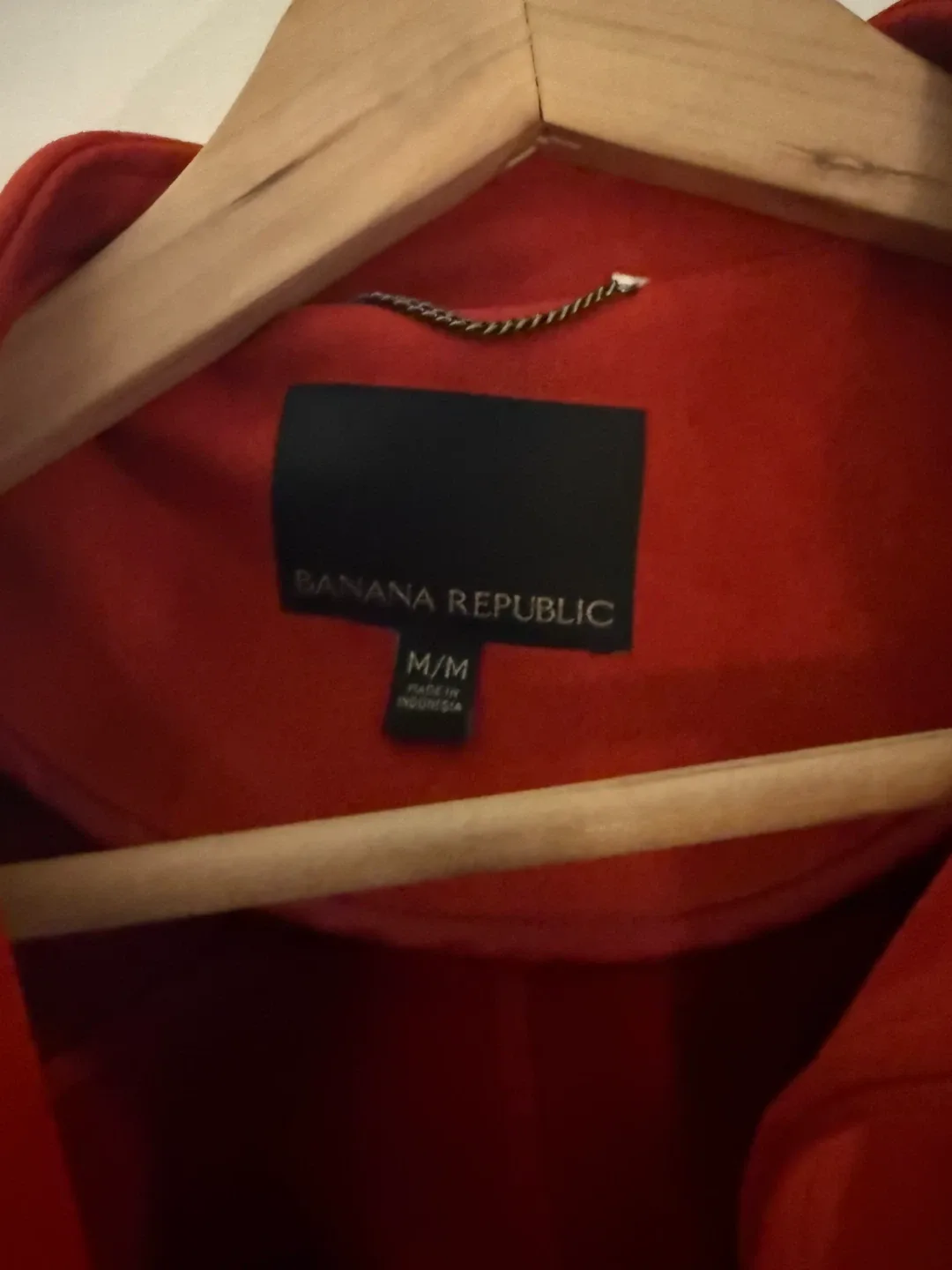 Banana Republic Red Belted Jacket - Size M image indicator(2)