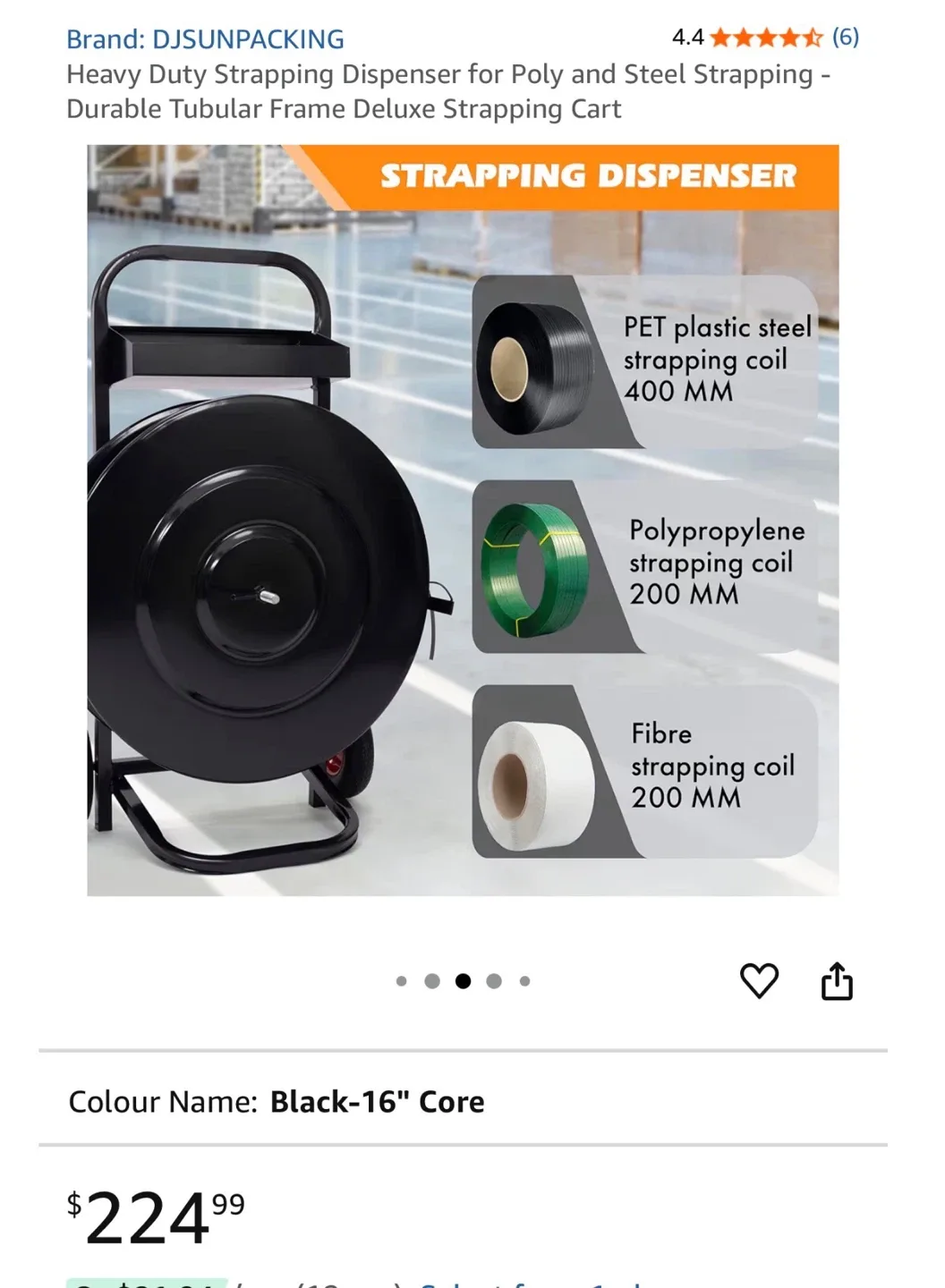 New!DJ SUNPACKING Strapping Dispenser - Black