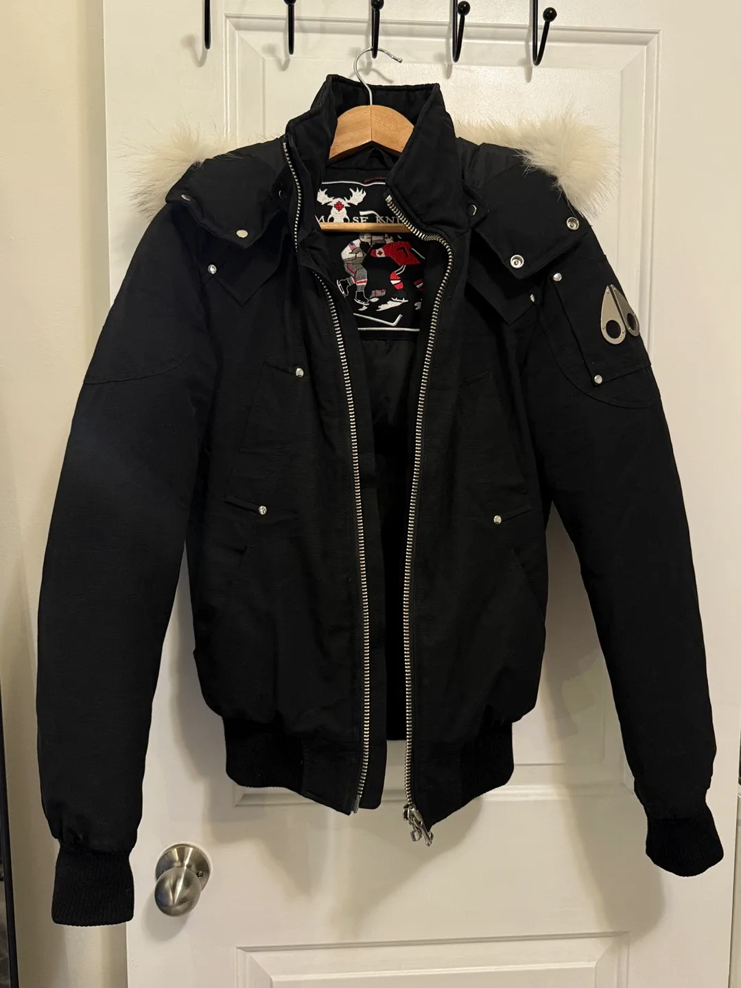 Moose Knuckles Down Filled Bomber Jacket - XS