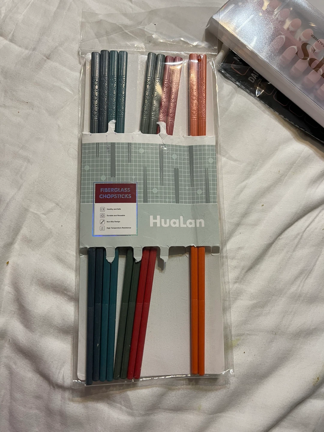 New HuaLan Fiberglass Chopsticks - 5 Pairs - photo 3