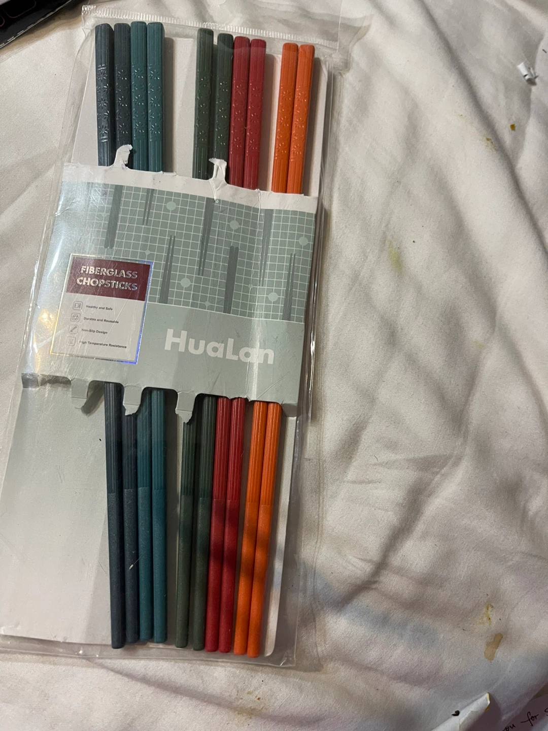 New HuaLan Fiberglass Chopsticks - 5 Pairs - photo 4