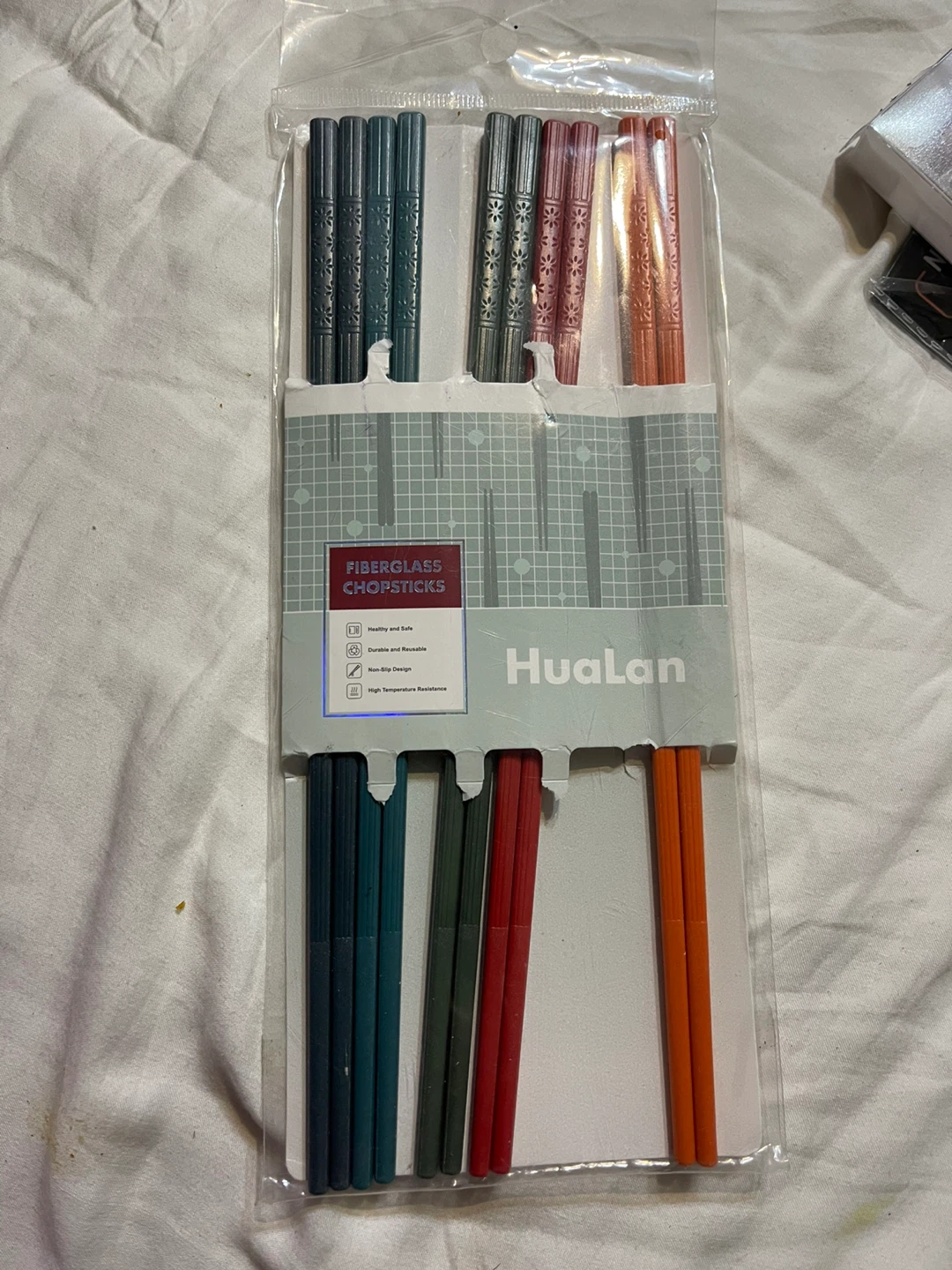 New HuaLan Fiberglass Chopsticks - 5 Pairs - photo 2