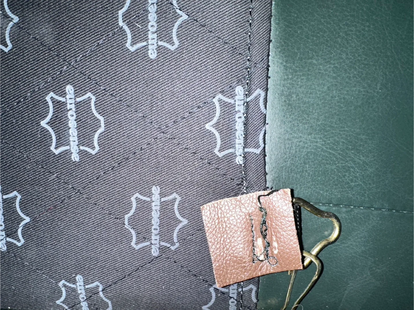 *Delivery Available* EuroSense green leather Sofa 🛋️ image indicator(6)