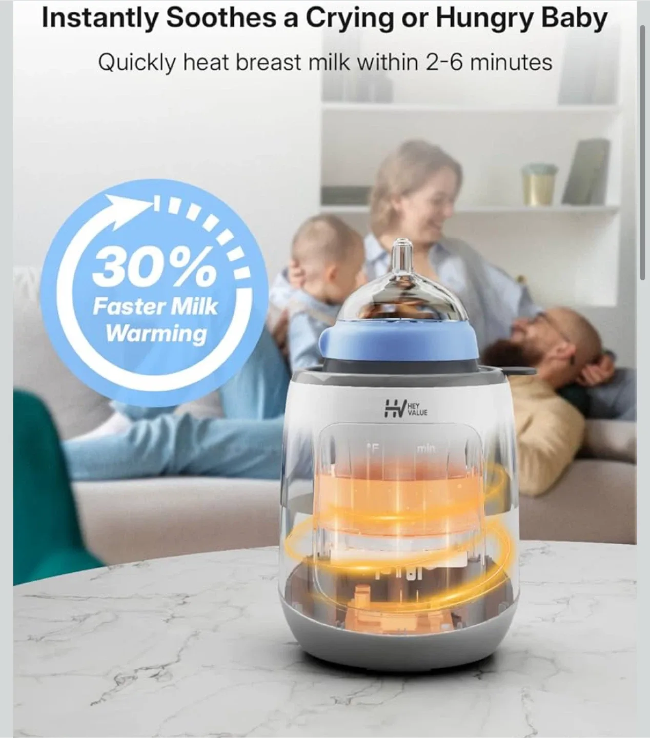 Hey Value Bottle Warmer - Fast Warming! 🥕 image indicator(3)
