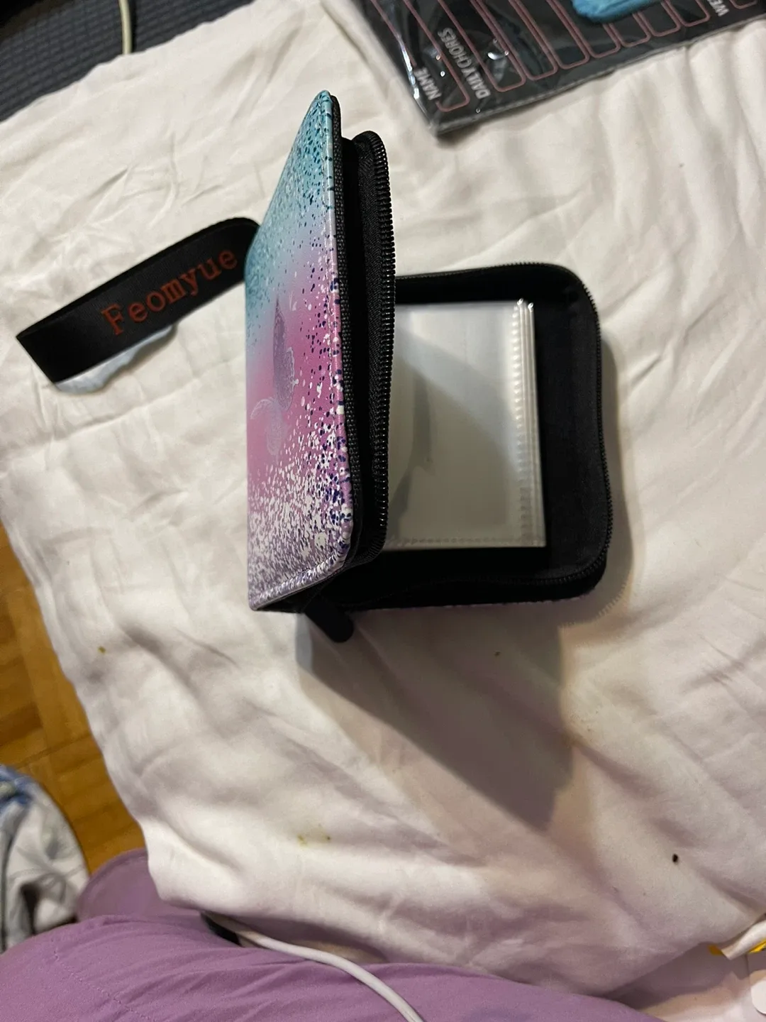 Feomyue Card Holder Binder - Blue/Pink thumbnail