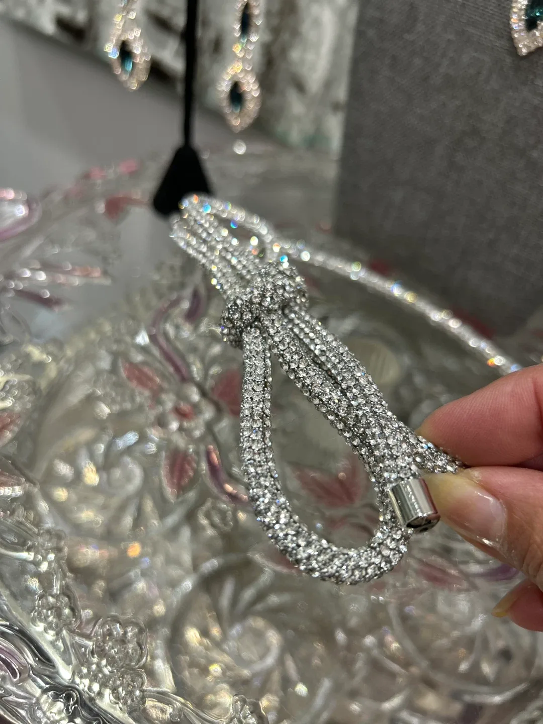 Necklace and Earring Set - Silver and Blue image indicator(5)