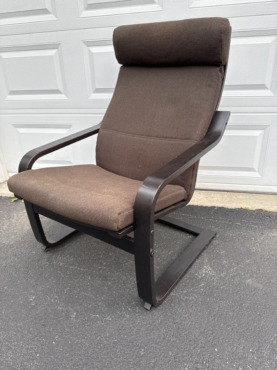 Brown Armchair with Headrest thumbnail