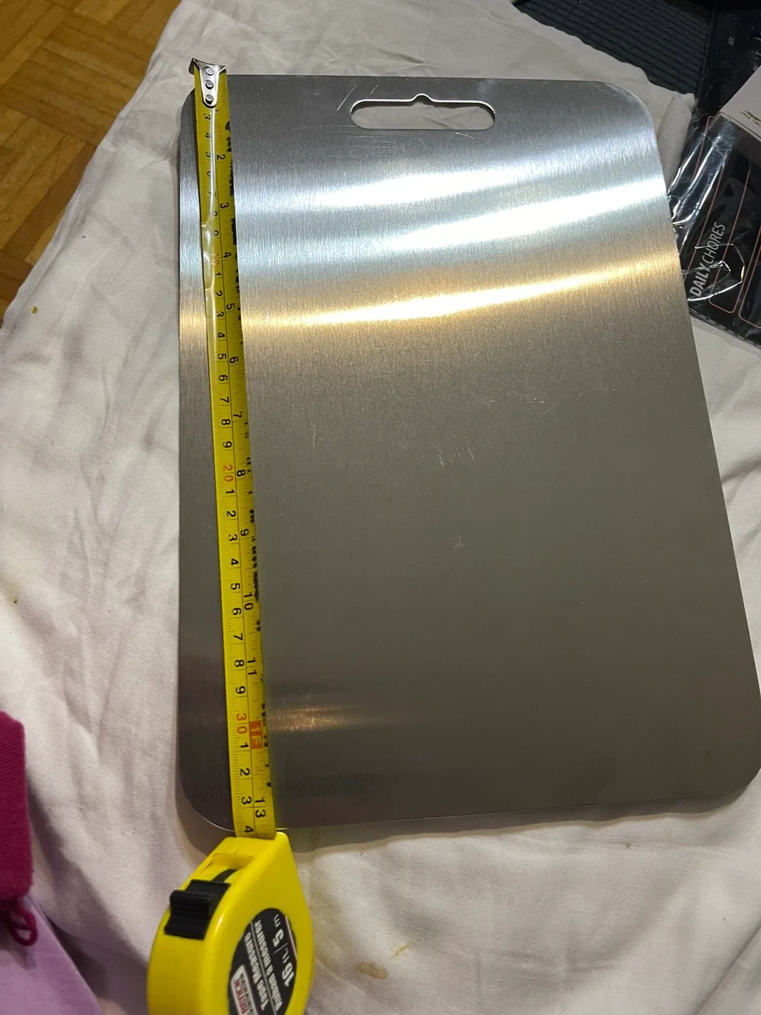 New Heavy Duty Double Sided Cutting Board  Stainless steel(M) thumbnail