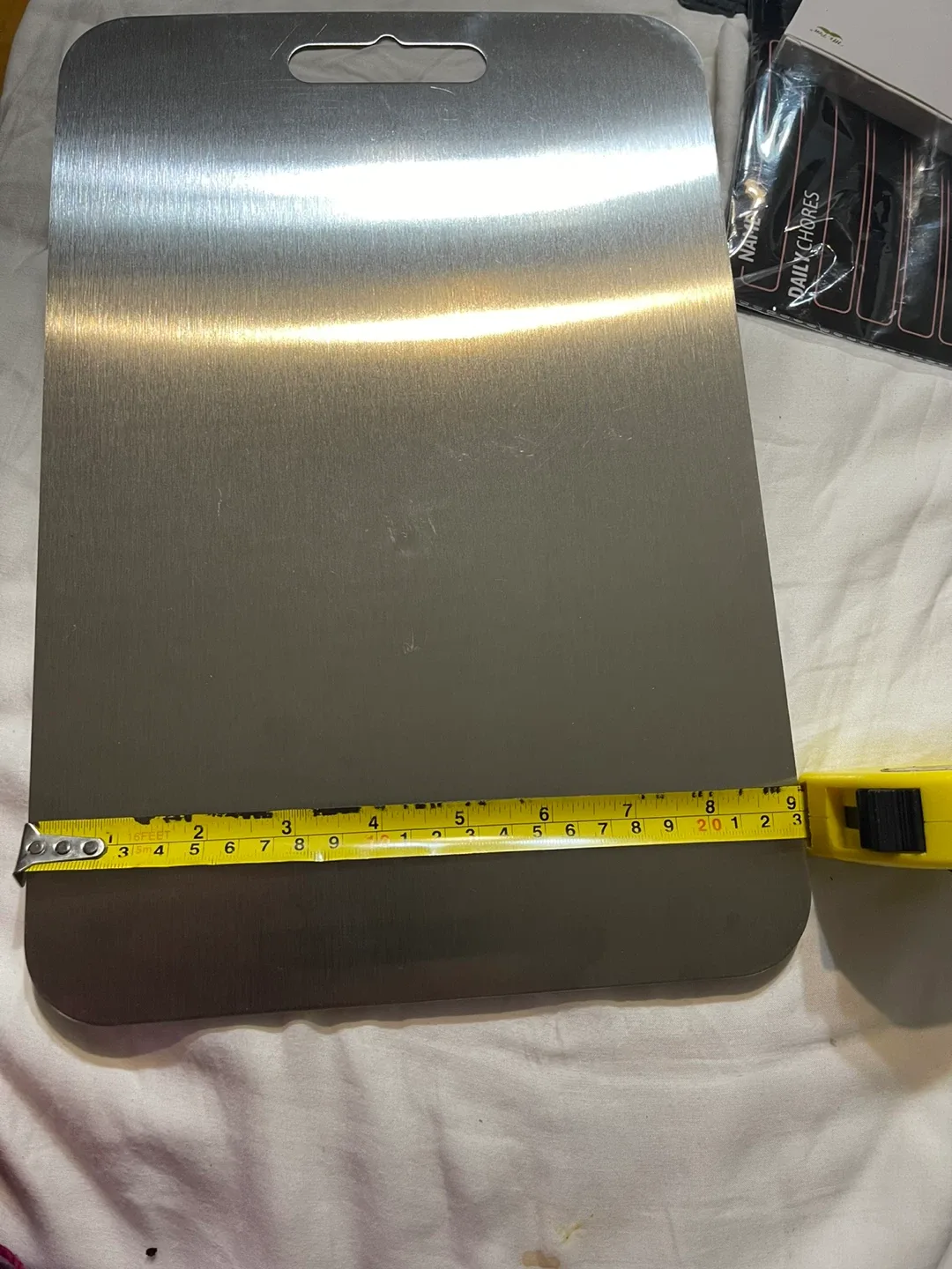 New Heavy Duty Double Sided Cutting Board  Stainless steel(M) image indicator(2)