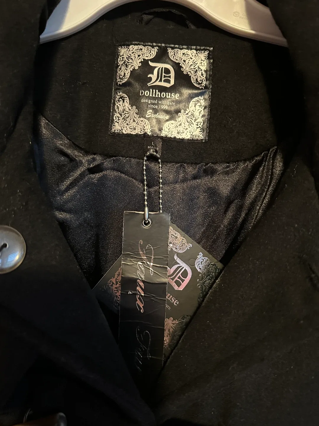 Dollhouse Black Toggle Coat image indicator(2)