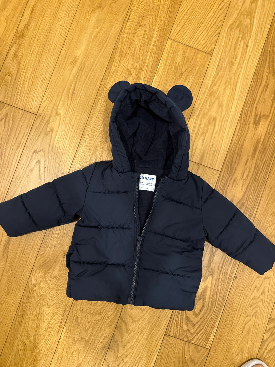 Old Navy Navy Puffer Jacket 12-18 Months