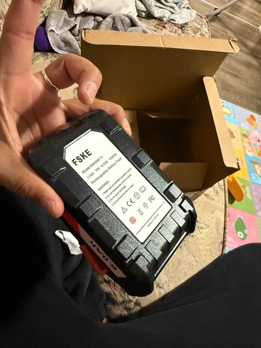 FSKE 18V 6.0Ah Battery for RIDGID Tools image indicator(10)