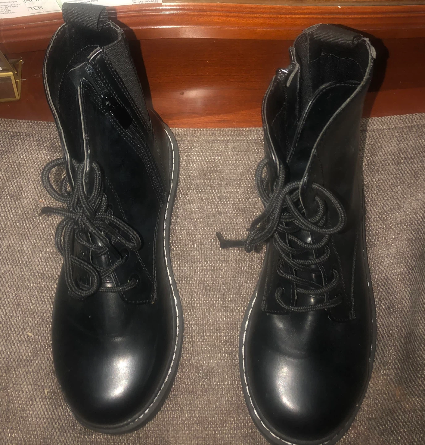 Women’s Black Ankle Boots - Size 8 WW - photo 2