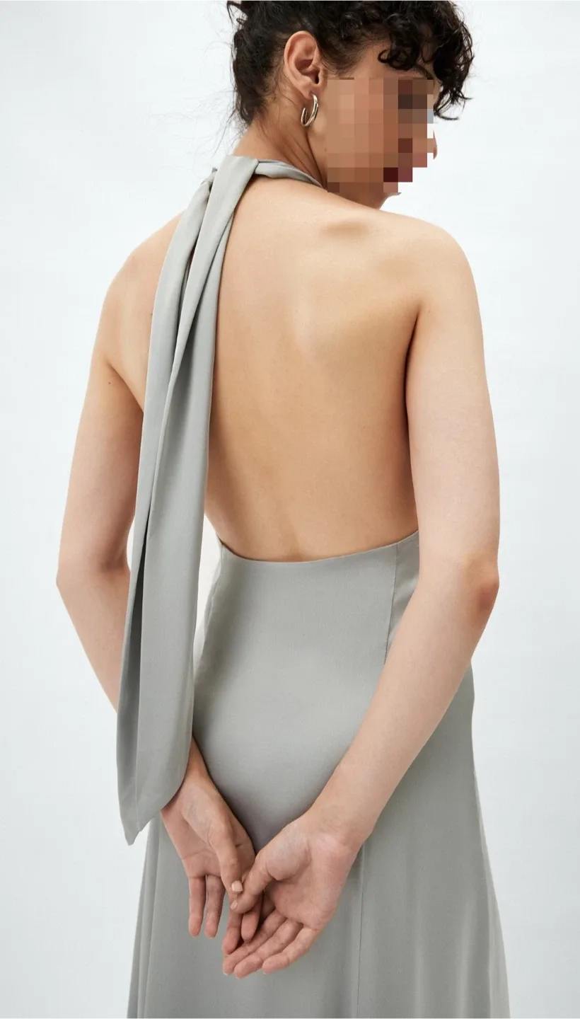 *Brand New* H&M Satin Maxi Dress image indicator(4)