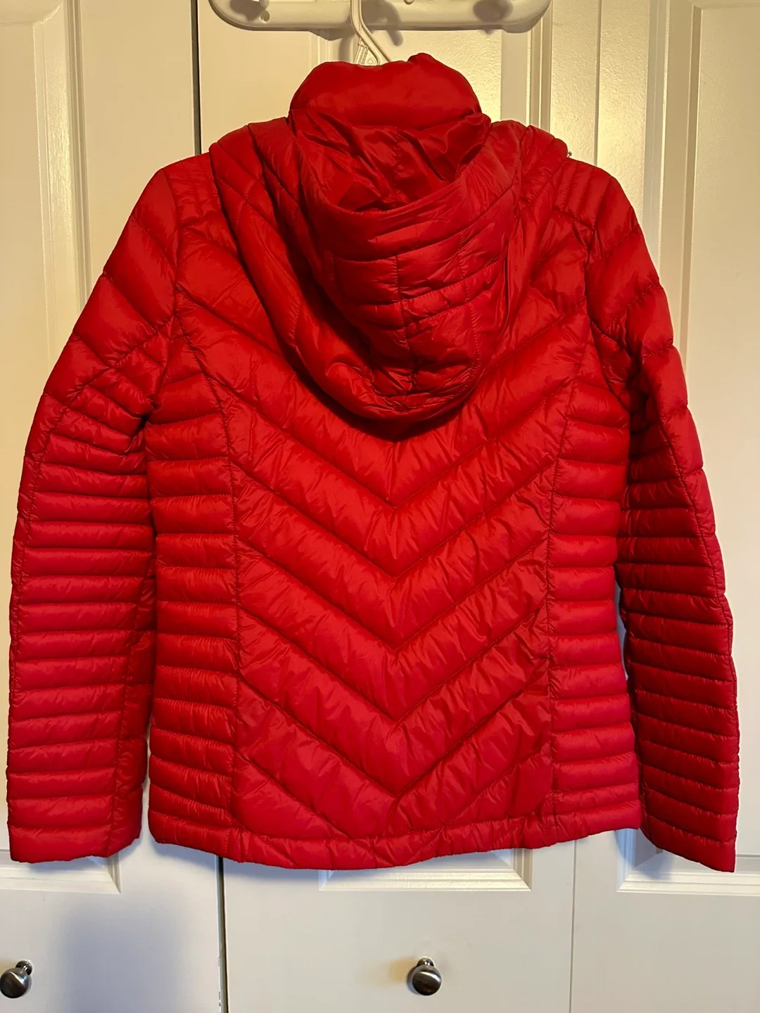 Michael Kors Red Packable Puffer Jacket image indicator(2)