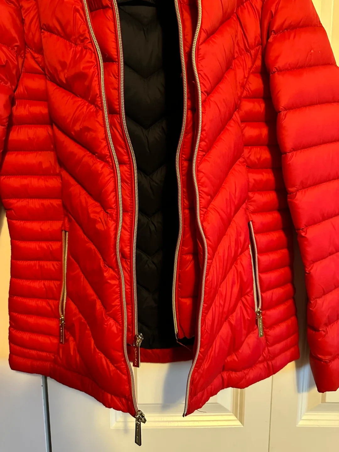 Michael Kors Red Packable Puffer Jacket image indicator(3)