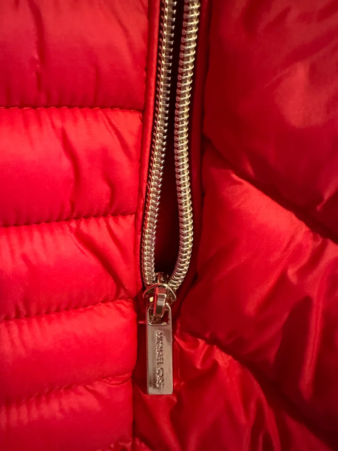 Michael Kors Red Packable Puffer Jacket image indicator(4)