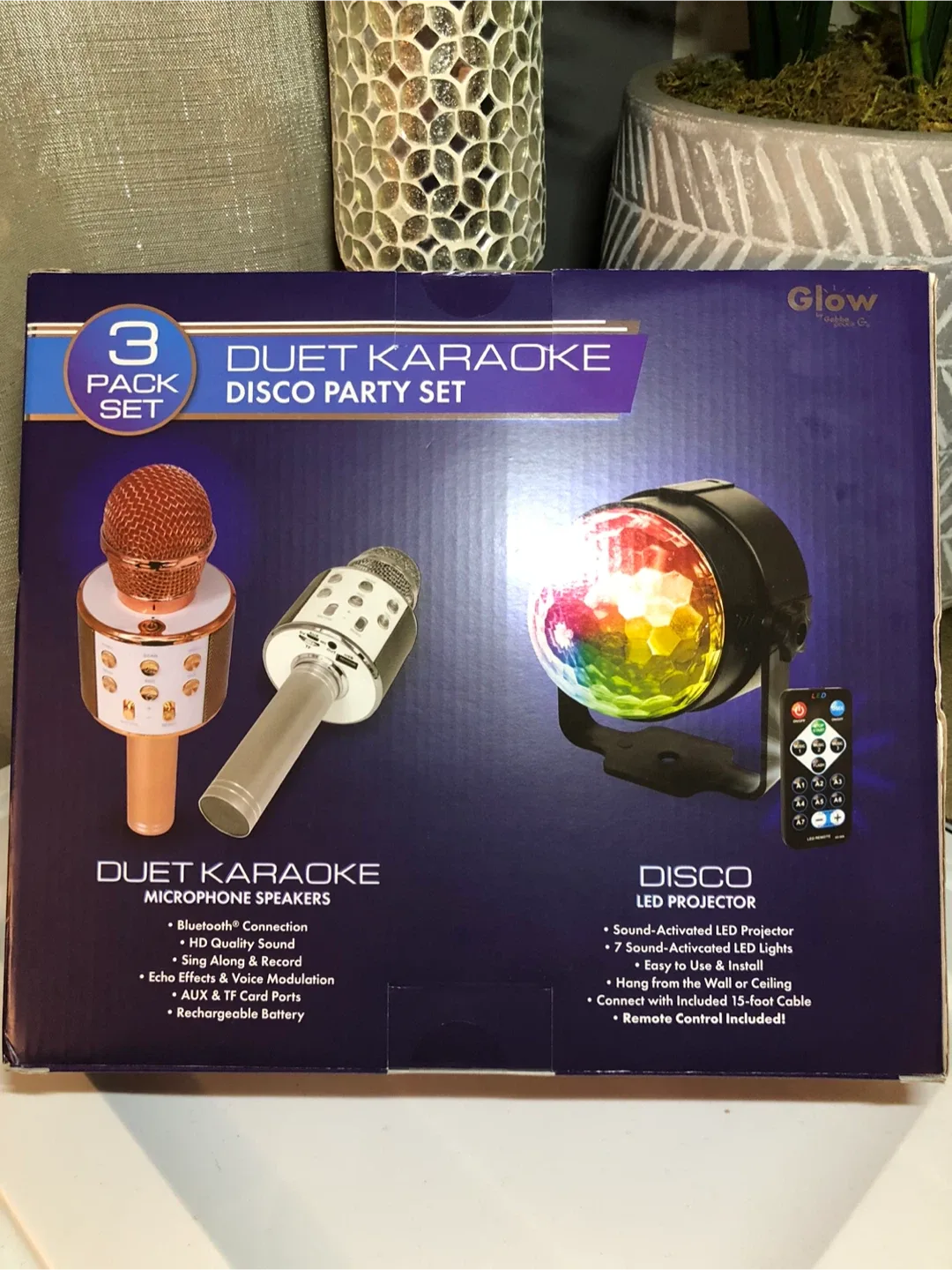 Glow Superstar Karaoke Disco 3-Pack Set - NEW image indicator(2)